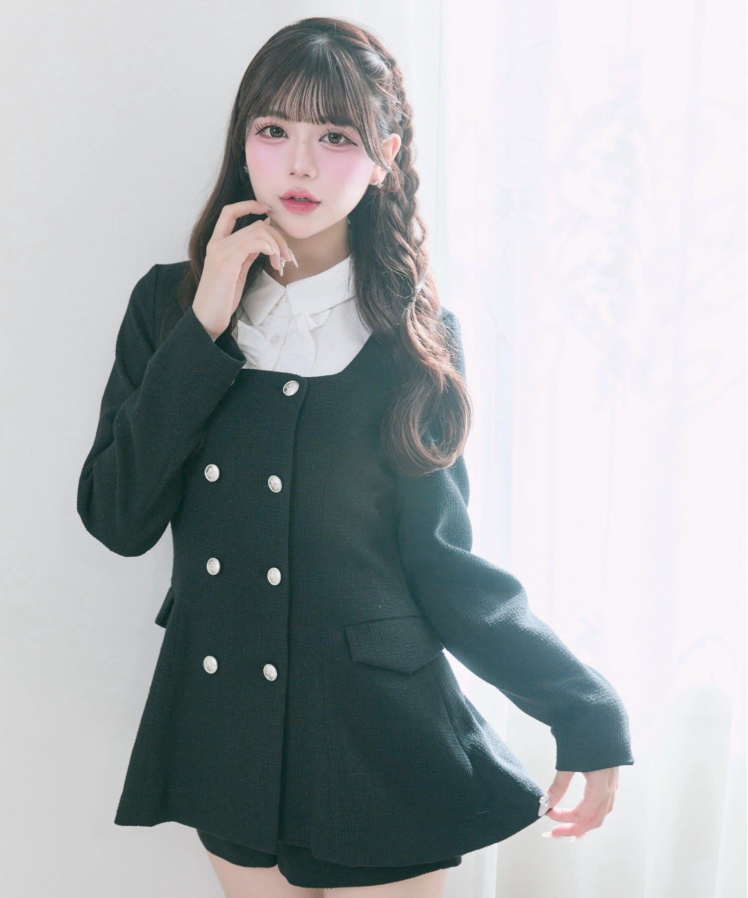 Belle Charme(ベルシャルム) Classical Frill Collar Jacket