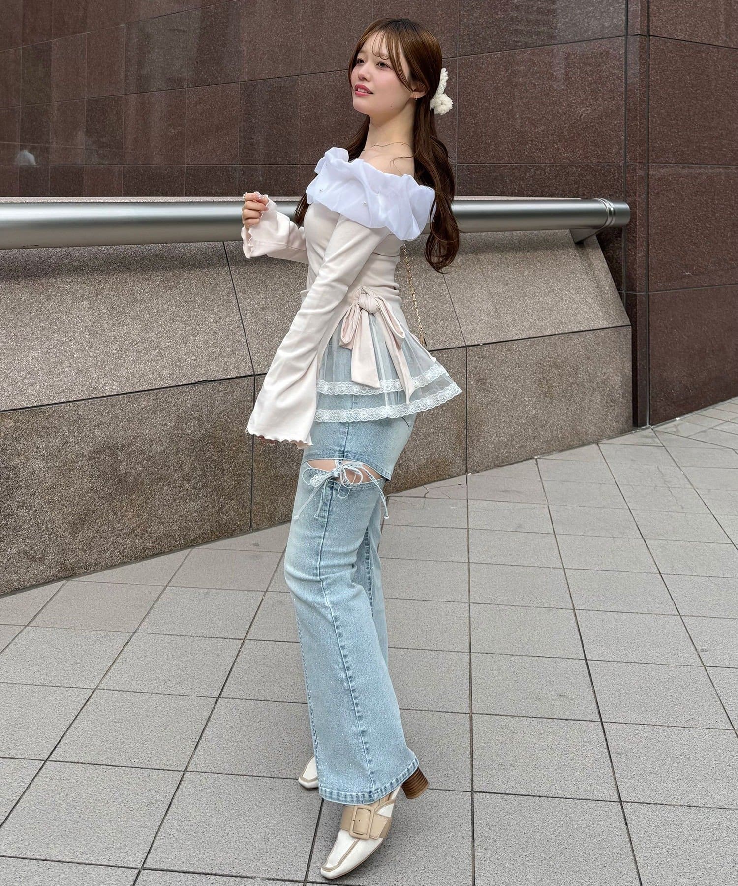 OLIVE des OLIVE(オリーブ デ オリーブ) 【インフルエンサー企画】yui ちゅるふわレイヤードインナー