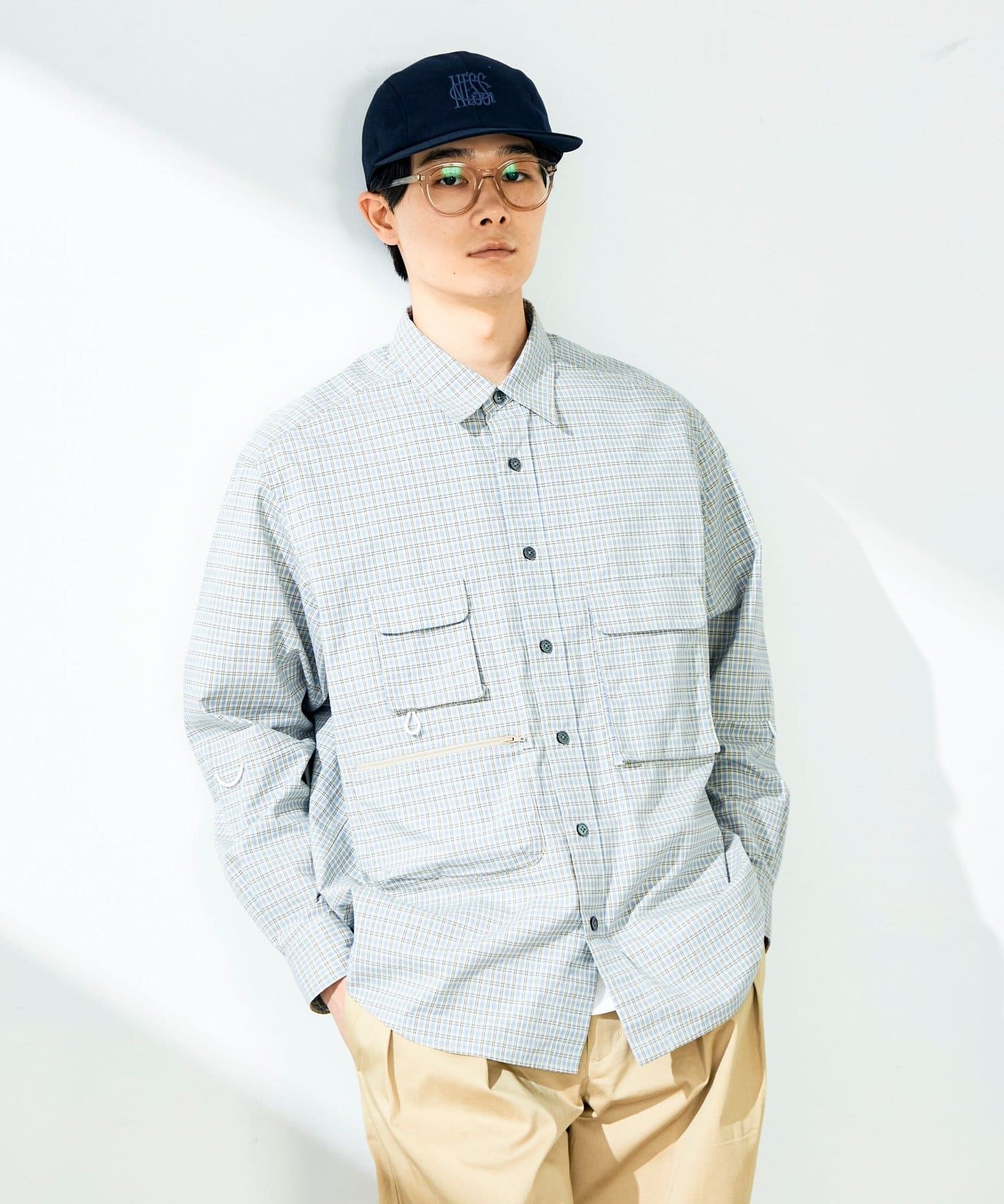 FREDY & GLOSTER(フレディ アンド グロスター) 【ギアディテール】チェック フィッシングシャツ