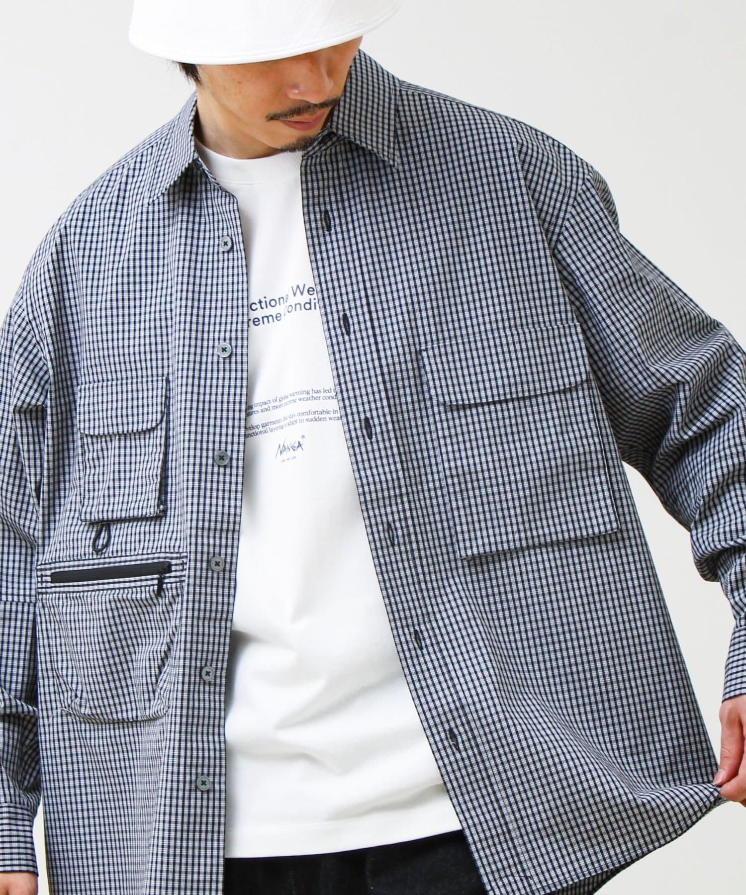 FREDY & GLOSTER(フレディ アンド グロスター) 【ギアディテール】チェック フィッシングシャツ