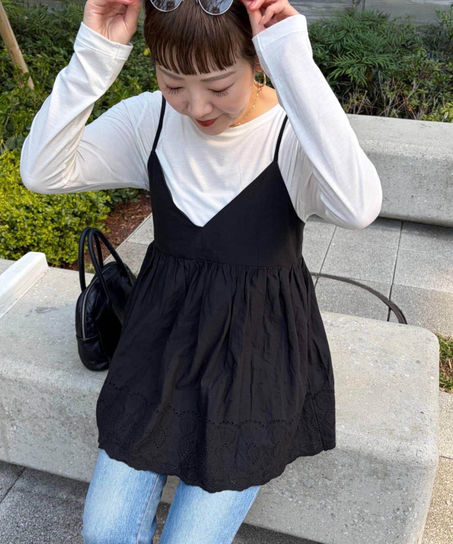 CIAOPANIC TYPY(チャオパニックティピー) 【てら企画】スカラップ刺繍キャミチュニック/PALCLOSET限定