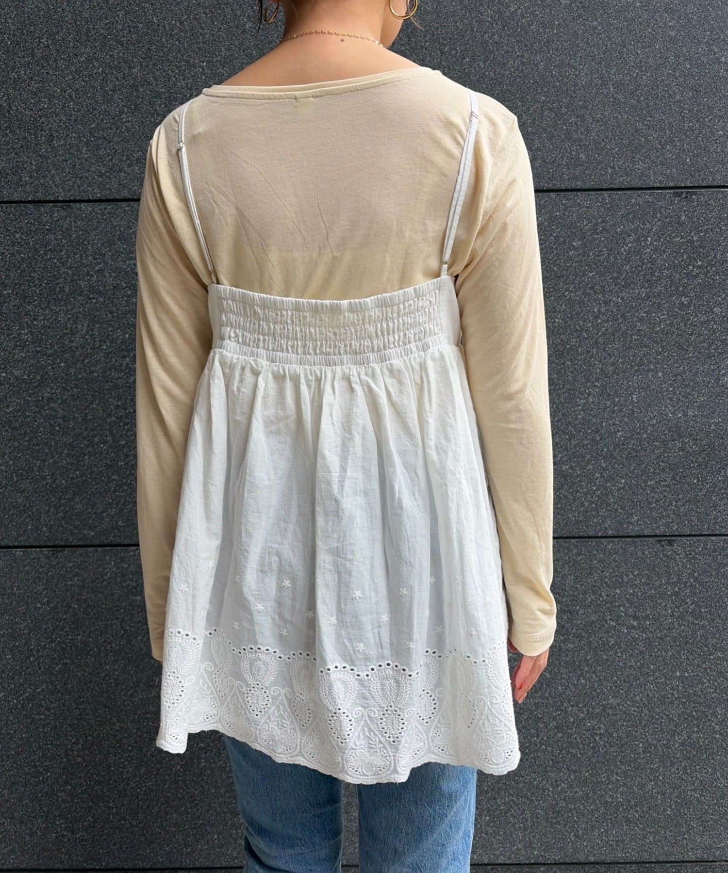 CIAOPANIC TYPY(チャオパニックティピー) 【てら企画】スカラップ刺繍キャミチュニック/PALCLOSET限定