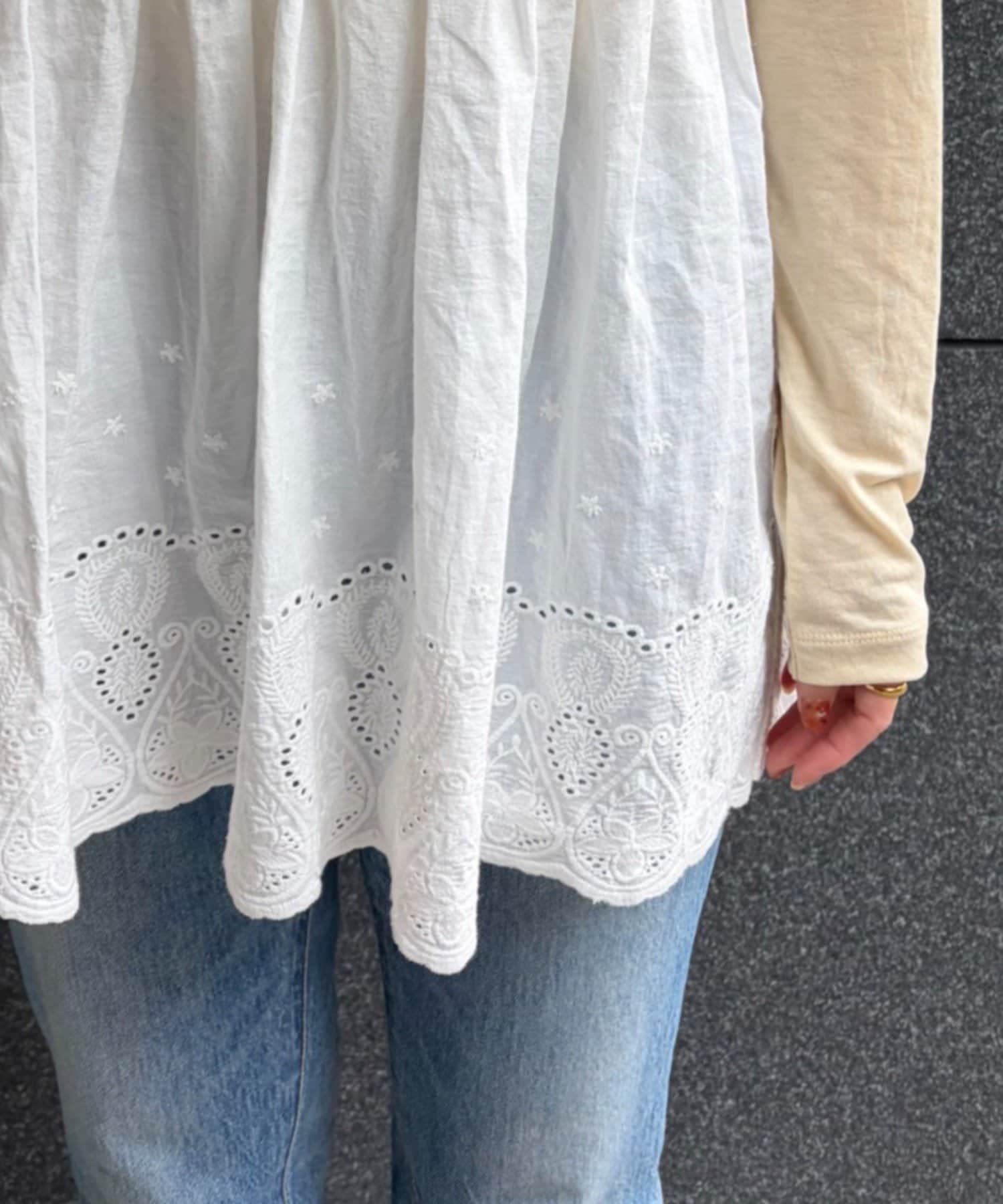 CIAOPANIC TYPY(チャオパニックティピー) 【てら企画】スカラップ刺繍キャミチュニック/PALCLOSET限定