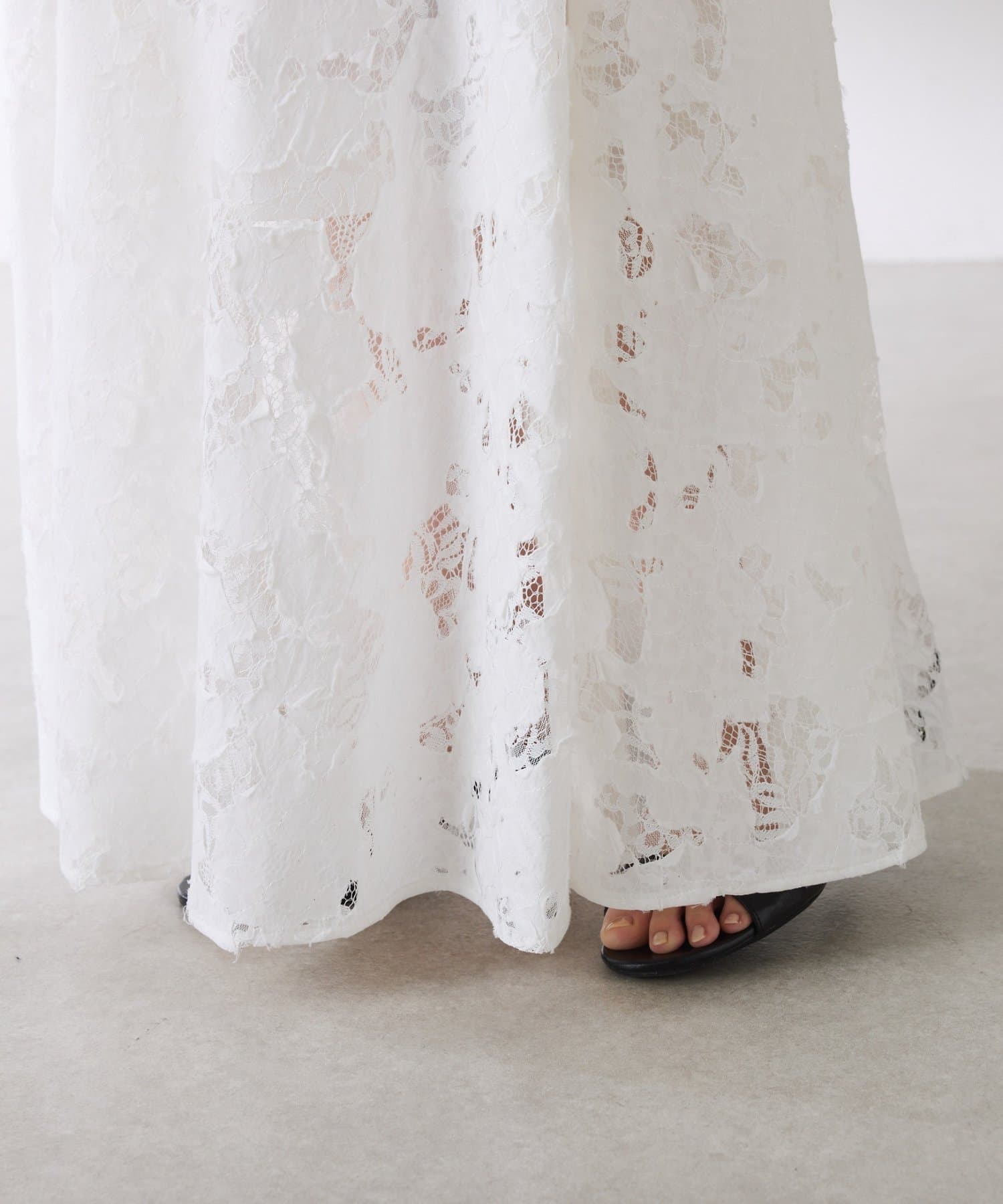 COLLAGE GALLARDAGALANTE(コラージュ ガリャルダガランテ) ローン×レースキルトスカート