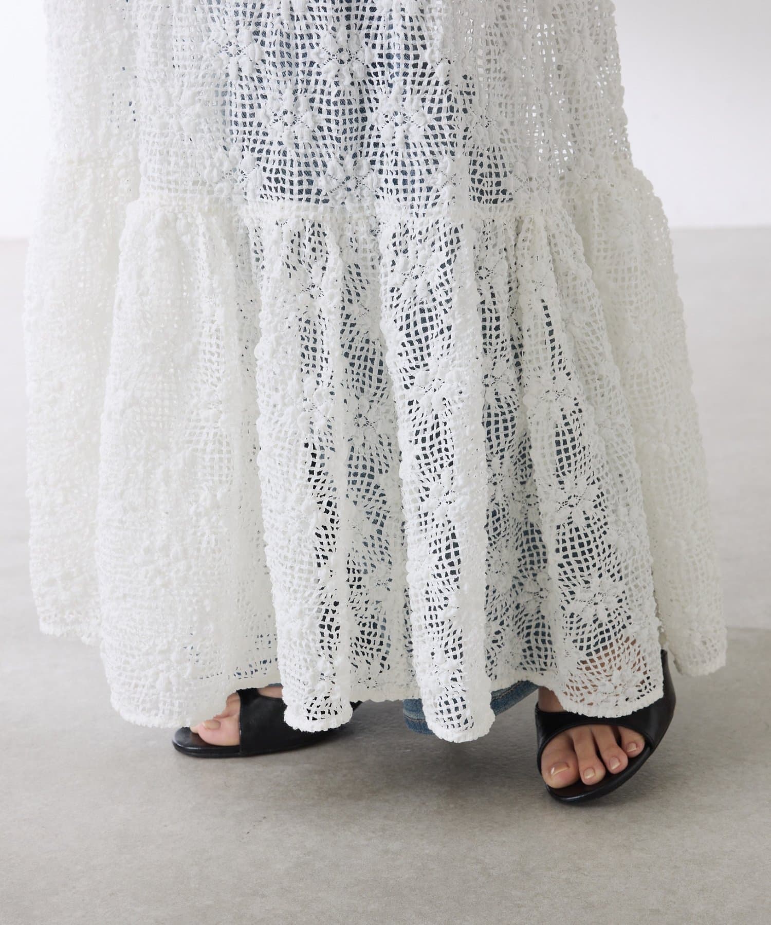 COLLAGE GALLARDAGALANTE(コラージュ ガリャルダガランテ) 【レイヤードアイテム】ティアードキャミワンピース