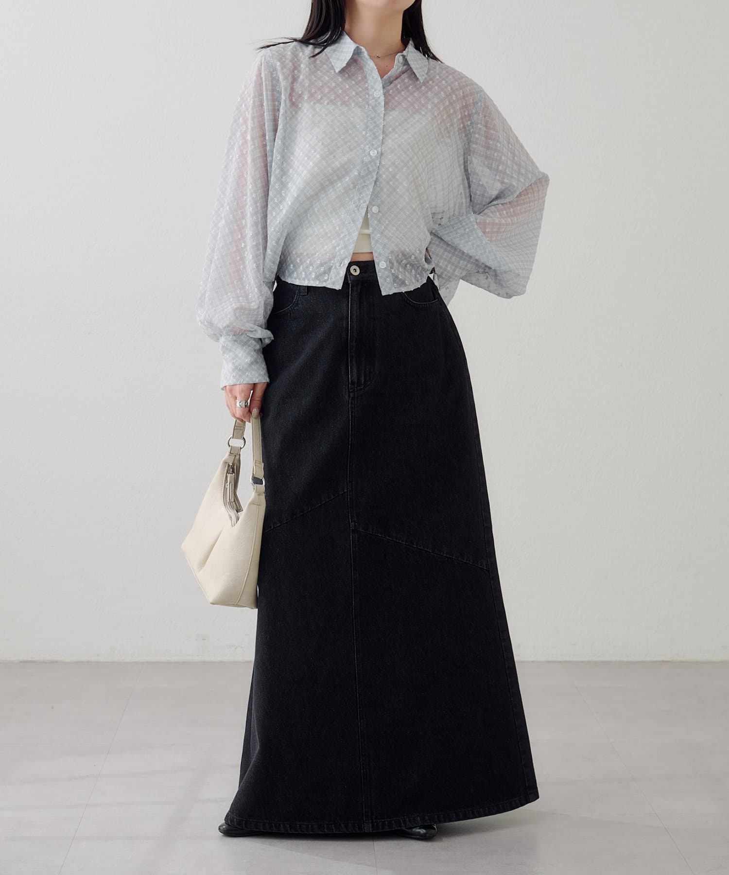 Kastane(カスタネ) B オーバーレイチェックシャツ