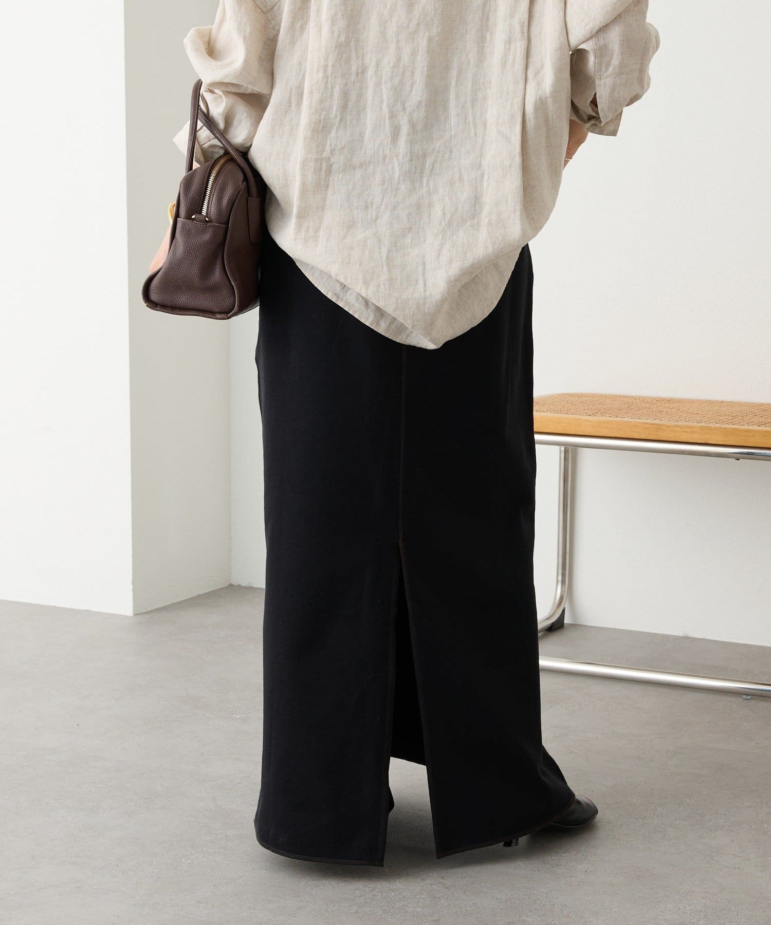 RIVE DROITE(リヴドロワ) 予約【イージーな着心地】スエットロングスカート/4月中旬お届け予定