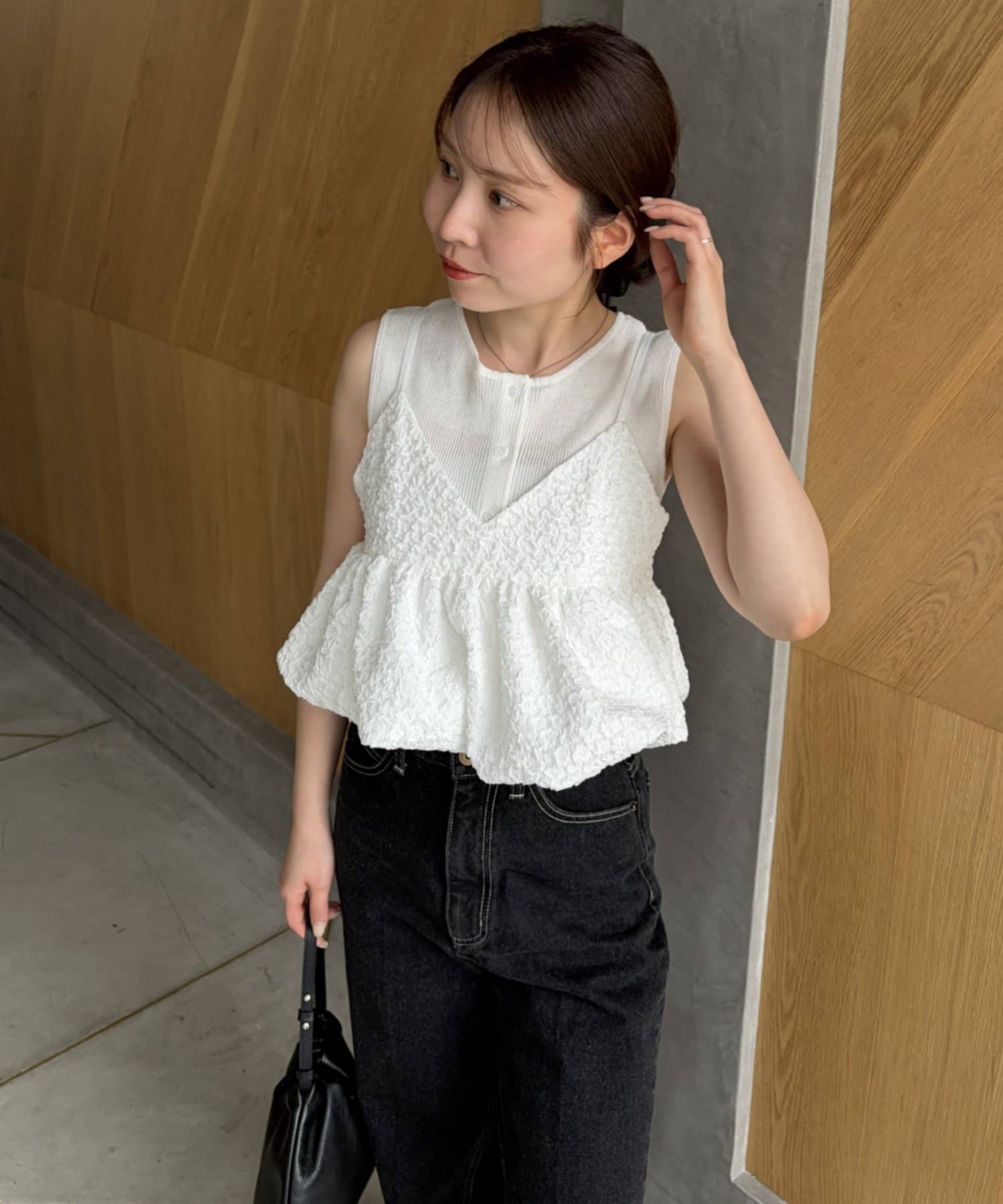 gemeil(ジェムイル) 【LE'MAGE×gemeilコラボ】バブルバルーンキャミ