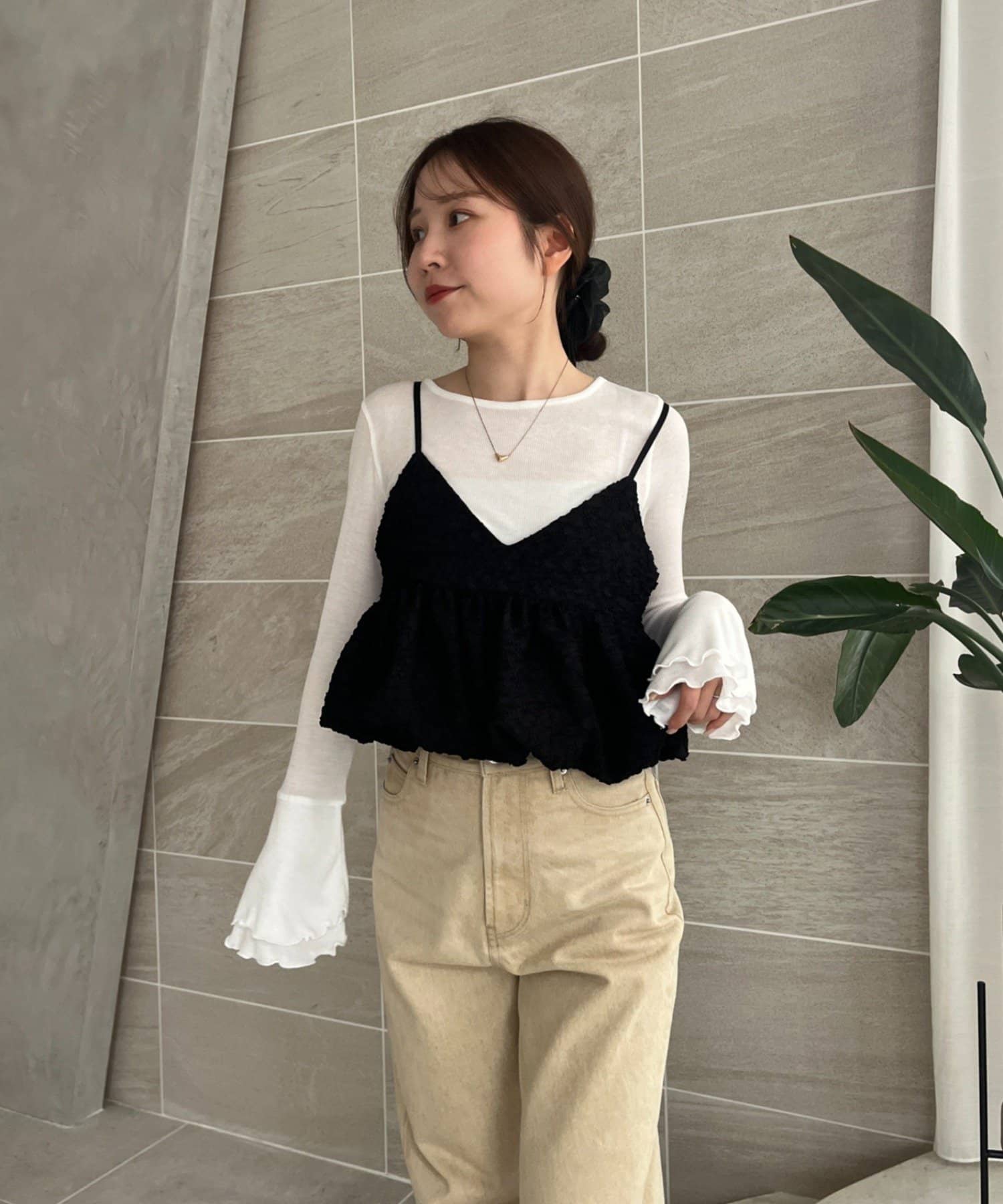 gemeil(ジェムイル) 【LE'MAGE×gemeilコラボ】バブルバルーンキャミ