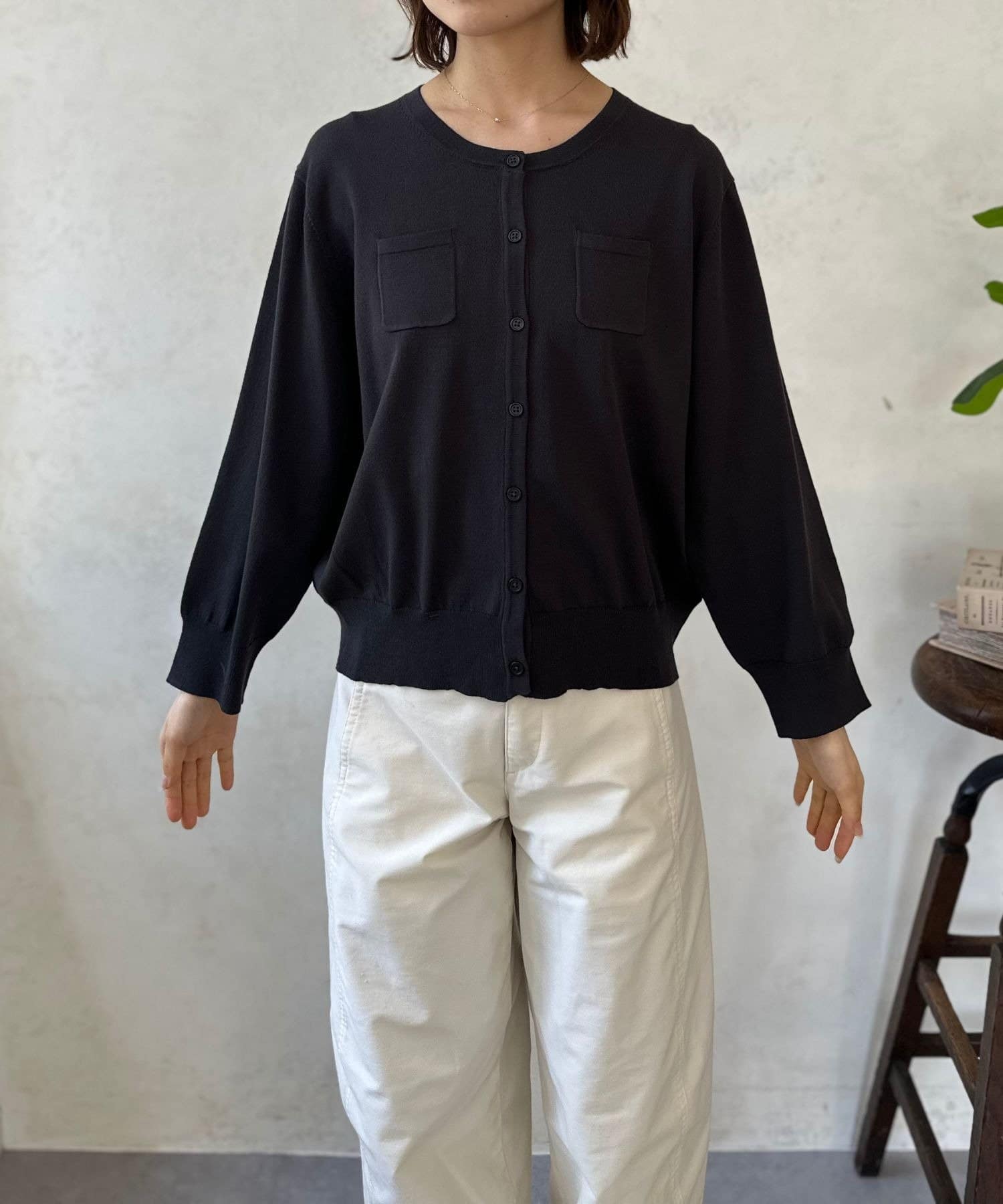 LOCUST(ローカスト) 天竺ポケットカーデ