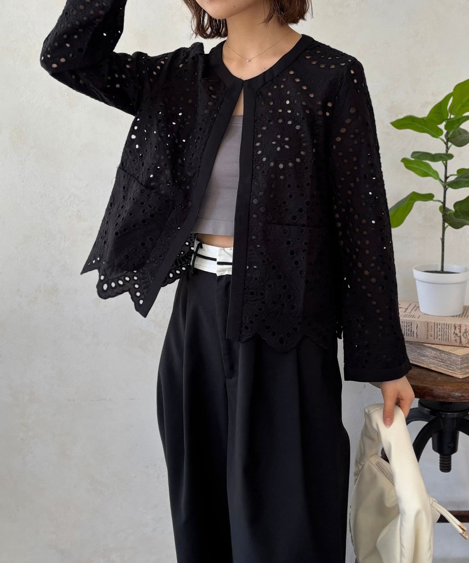 LOCUST(ローカスト) 【オケージョンにも】カットワークジャケット