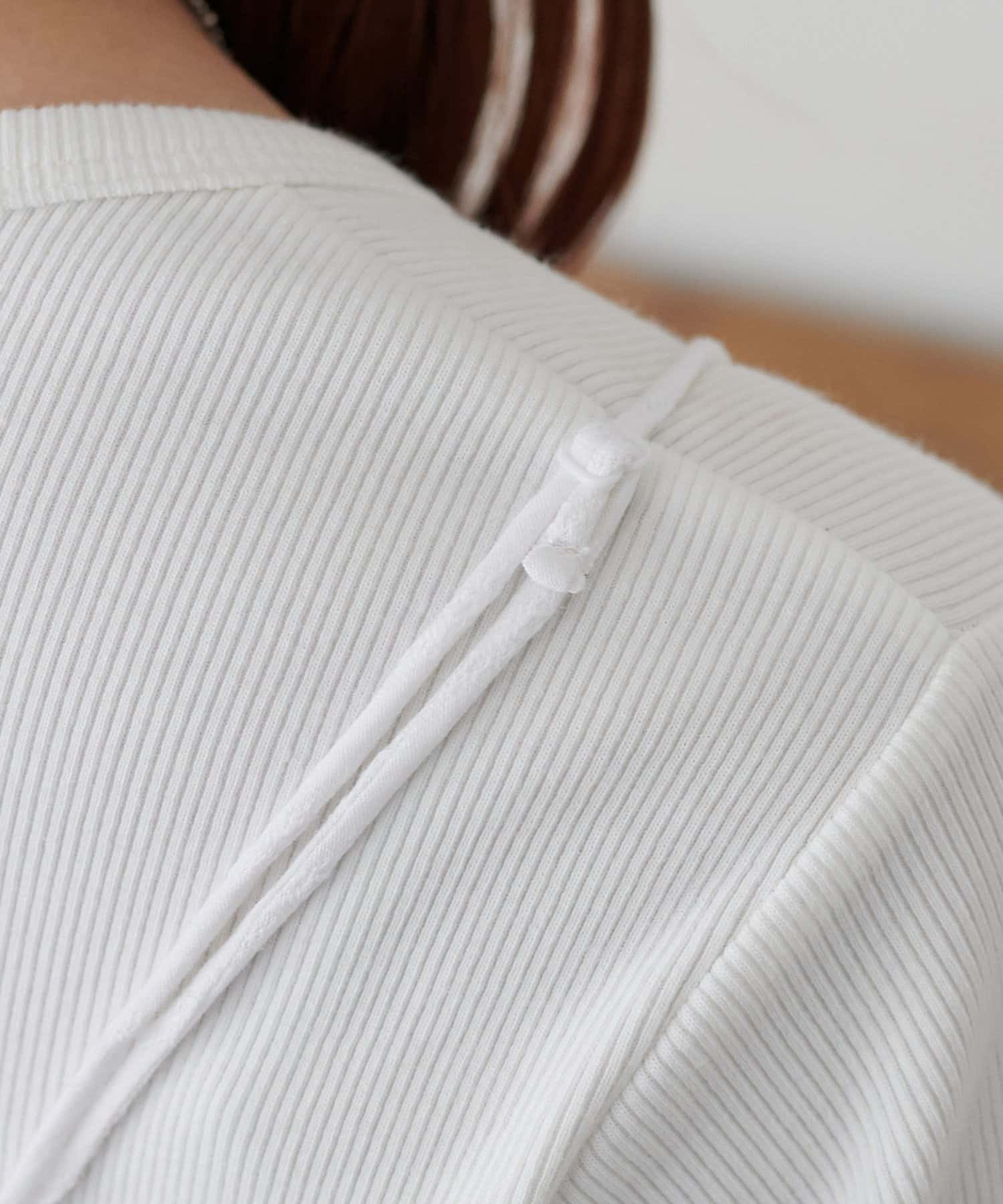 DISCOAT(ディスコート) 【WEB限定】コットンレースリボンチュニック