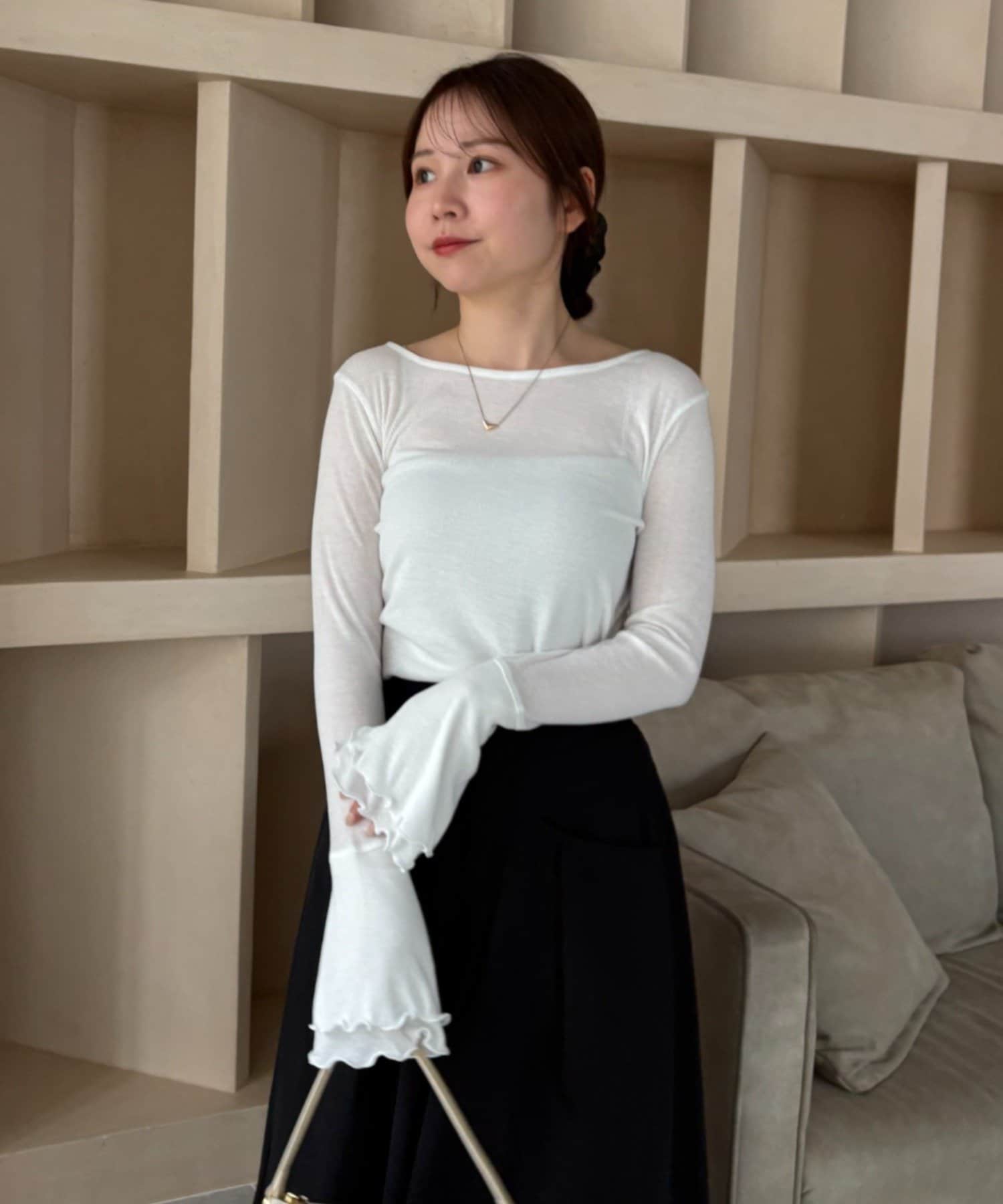 gemeil(ジェムイル) 【LE'MAGE×gemeilコラボ】ティアードスリーブロンT