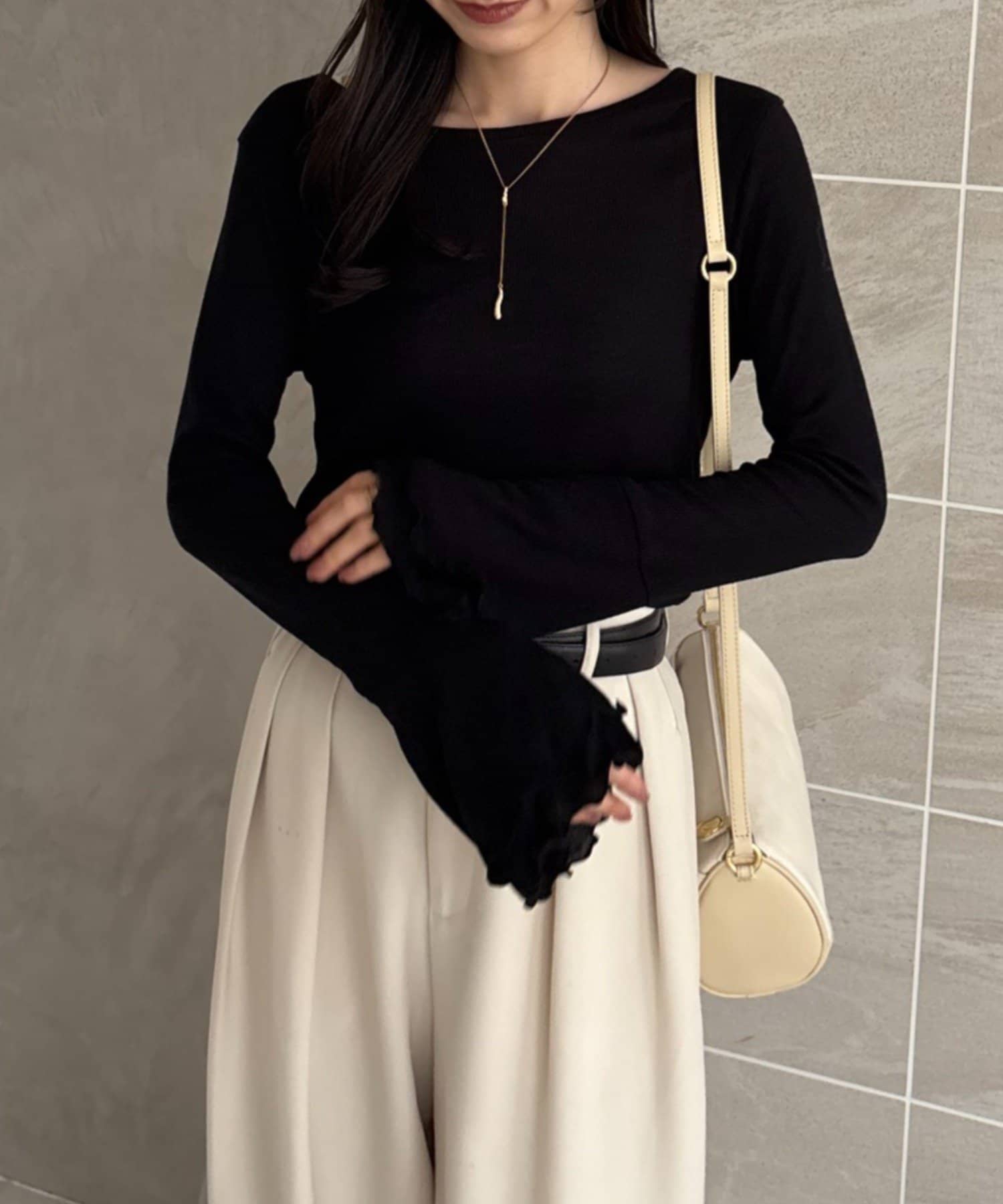 gemeil(ジェムイル) 【LE'MAGE×gemeilコラボ】ティアードスリーブロンT