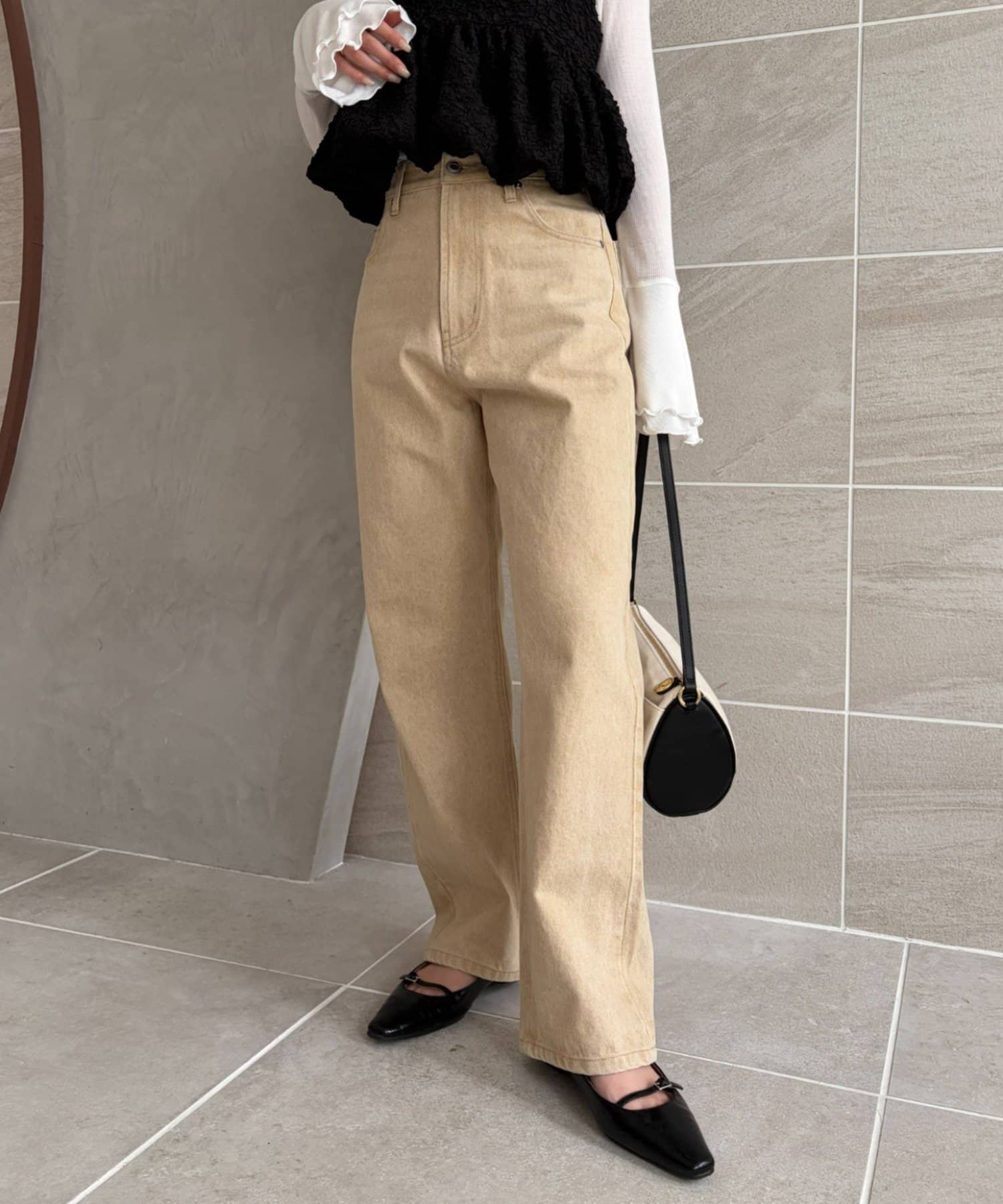 gemeil(ジェムイル) 【LE'MAGE×gemeilコラボ】13ozハイウエストストレートデニム