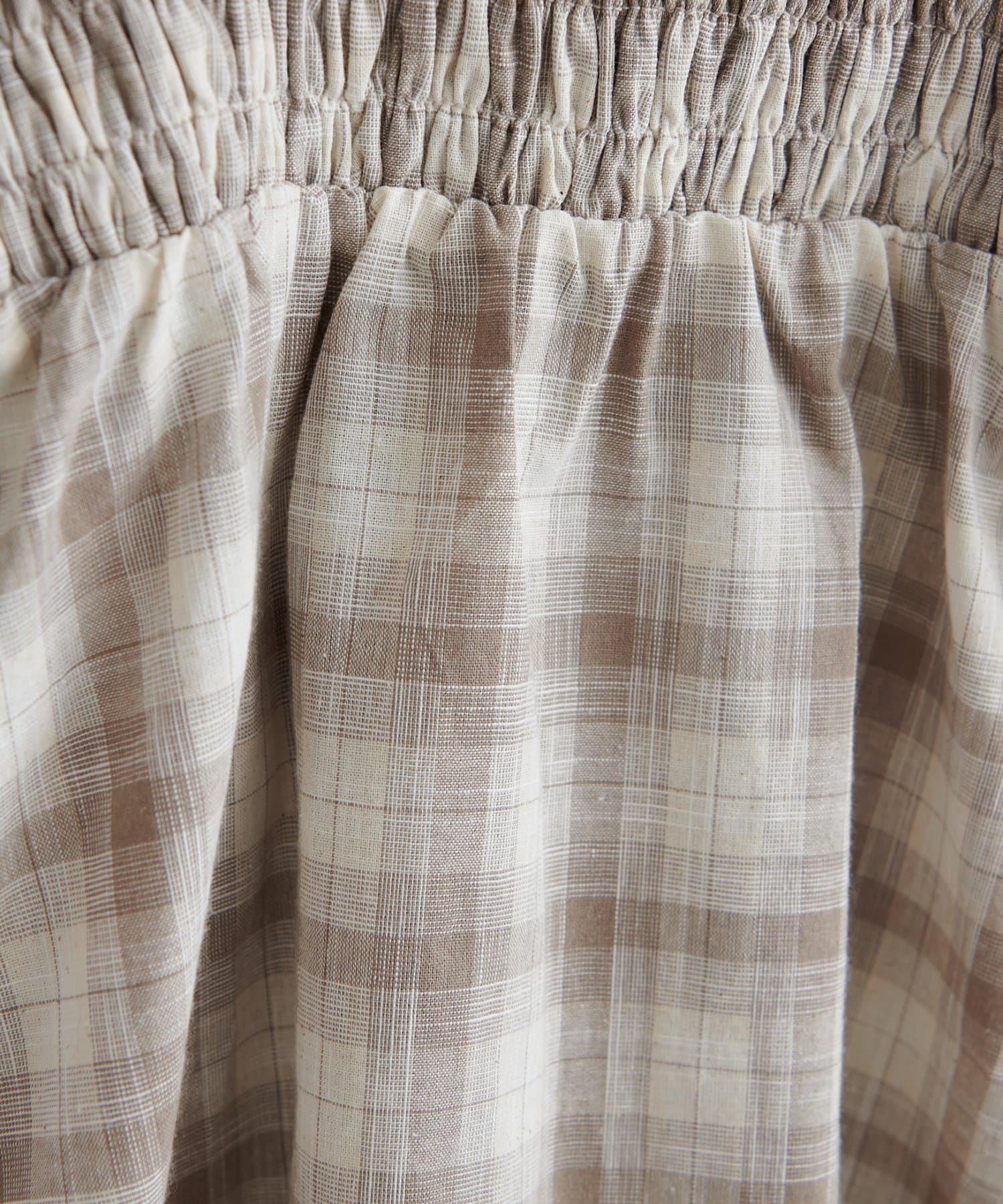 DISCOAT(ディスコート) 【WEB限定】シャーリングチェックキャミソール