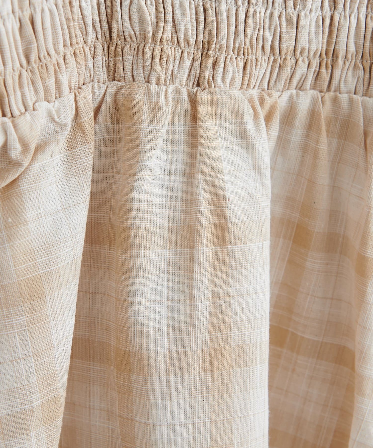 DISCOAT(ディスコート) 【WEB限定】シャーリングチェックキャミソール