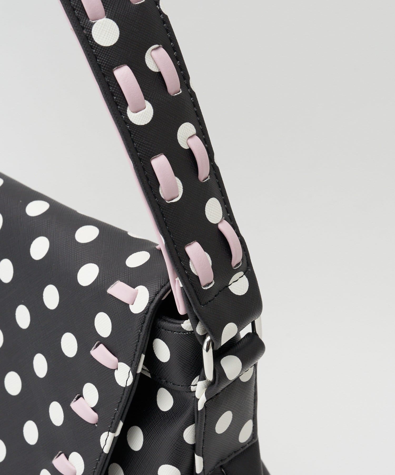 CIAOPANIC(チャオパニック) 【WEB限定】【GRAIN】ステッチ水玉ボストンバッグ