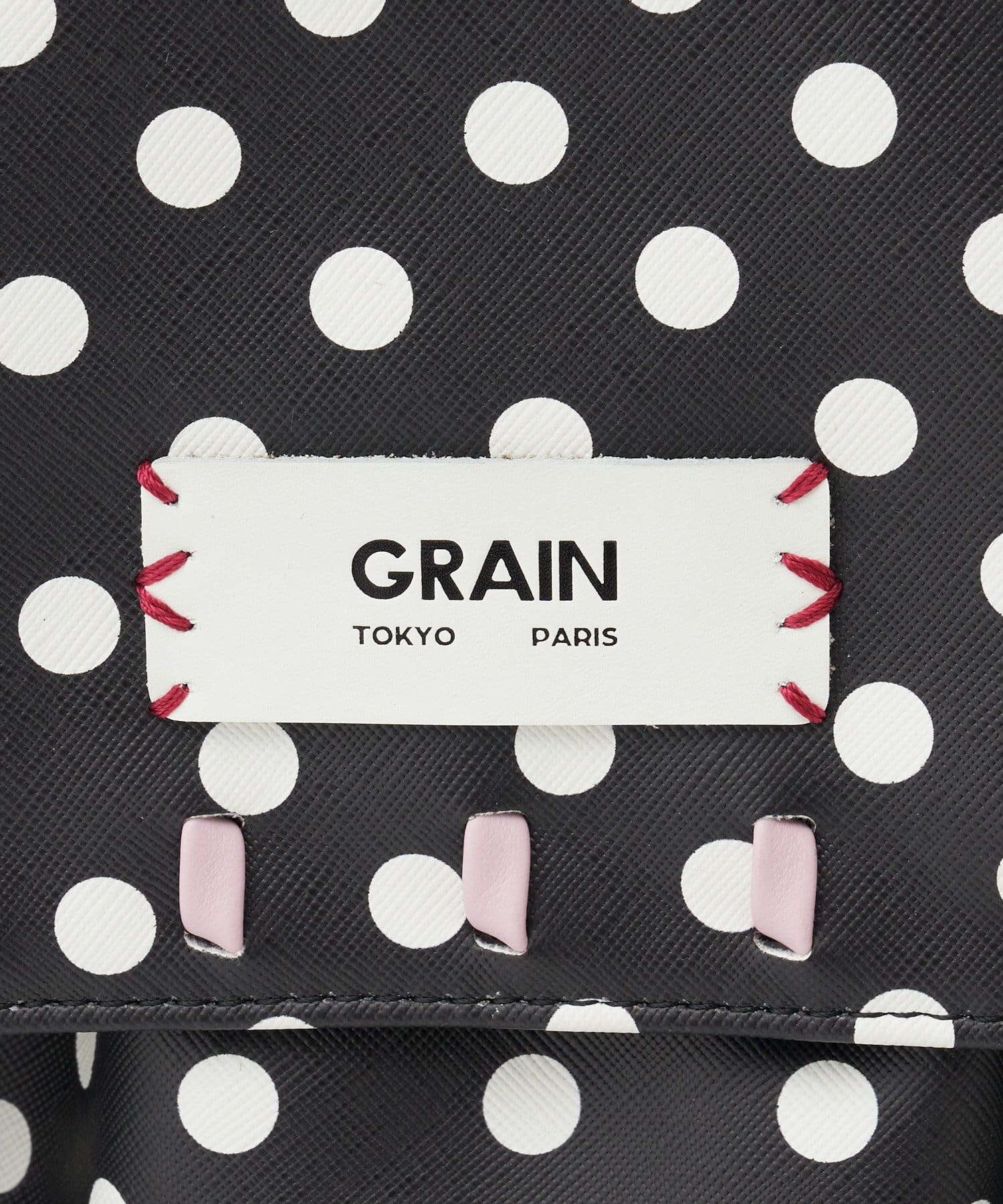 CIAOPANIC(チャオパニック) 【WEB限定】【GRAIN】ステッチ水玉ボストンバッグ