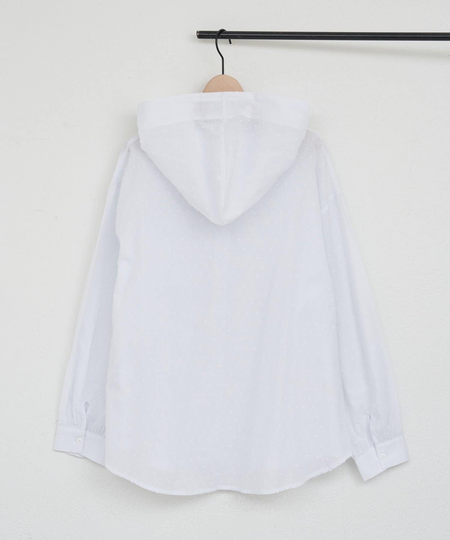 DISCOAT(ディスコート) 【umm.】ドビードットフードシャツ