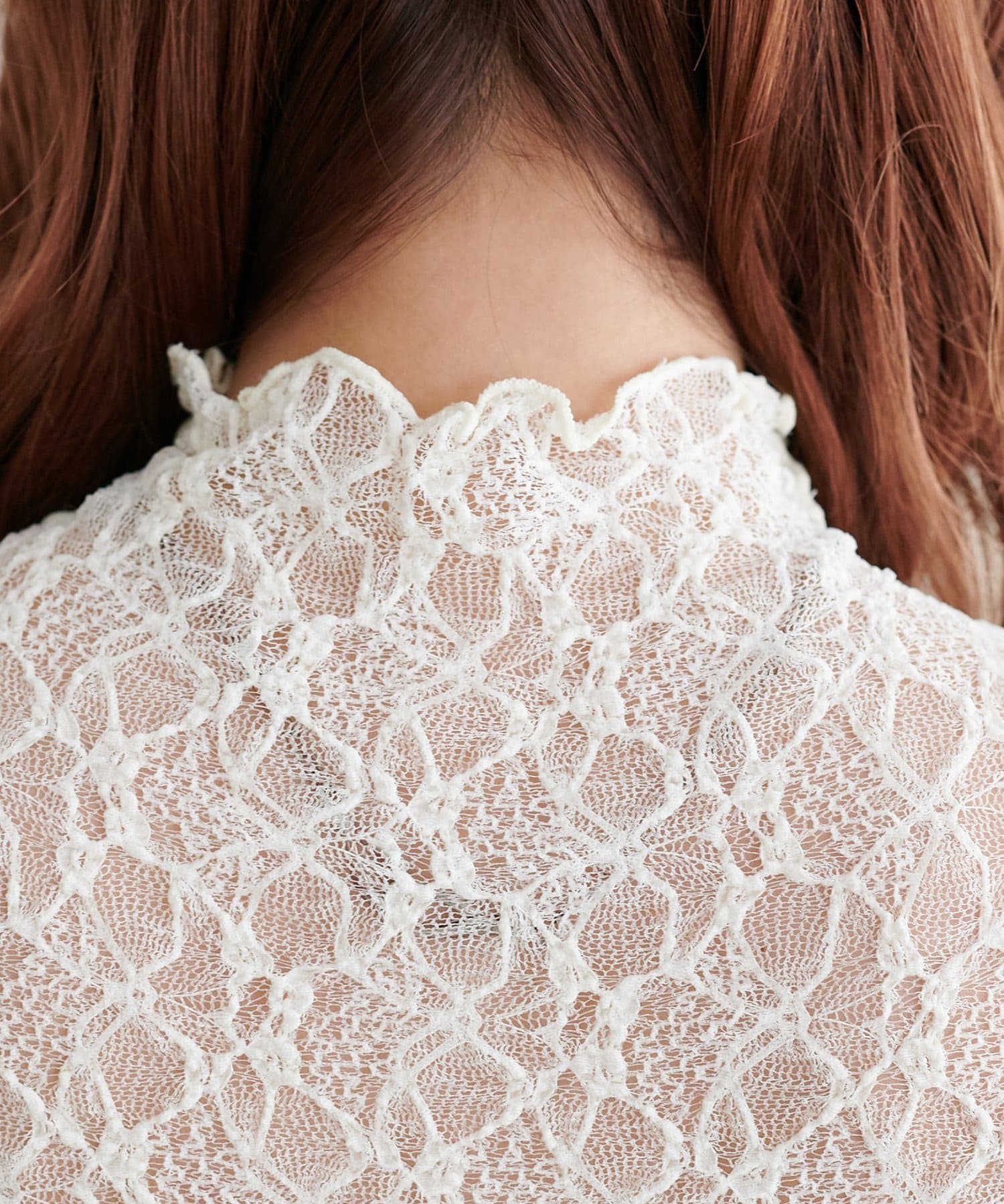 DISCOAT(ディスコート) 【WEB限定】前後2WAYストレッチレース5分袖プルオーバー