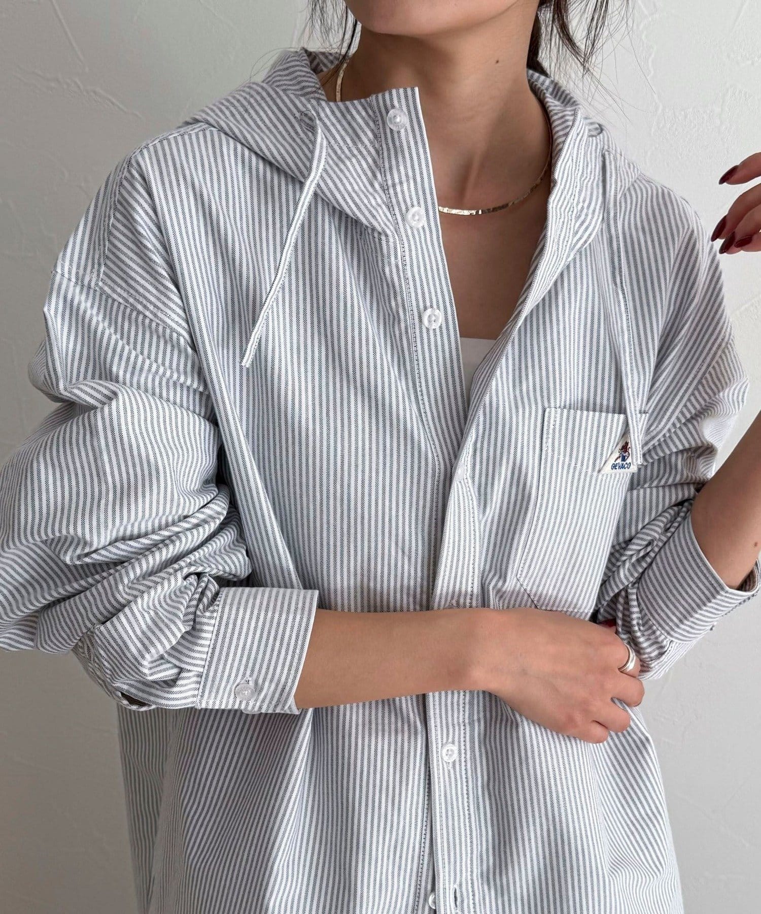 FREDY & GLOSTER(フレディ アンド グロスター) 【GEVACO/ゲバコ】フーディシャツ