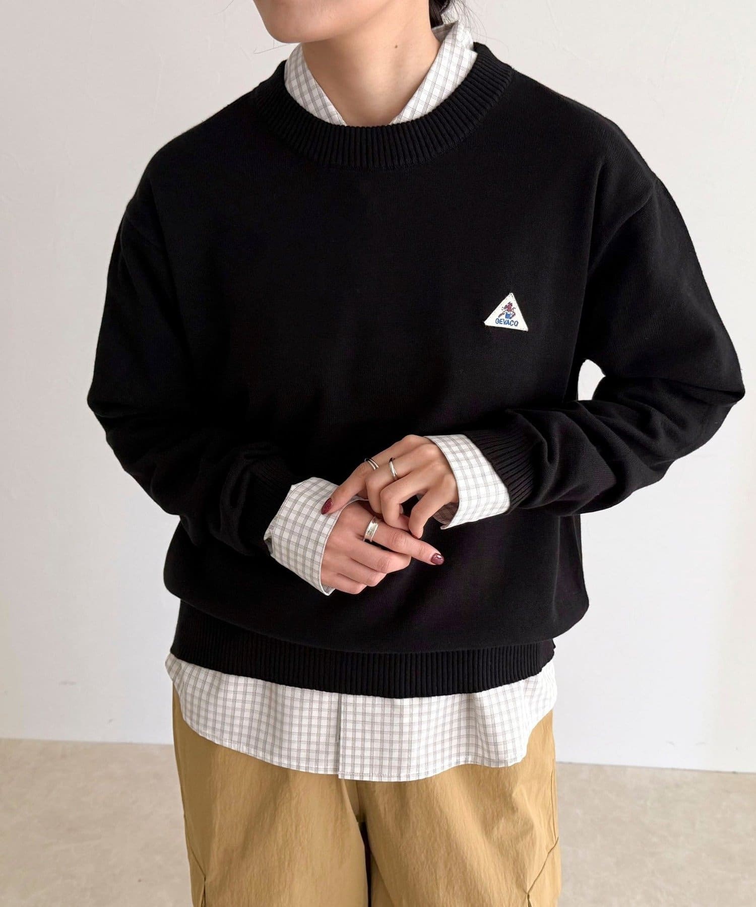 FREDY & GLOSTER(フレディ アンド グロスター) 【GEVACO/ゲバコ】コットンラウンドネックプルオーバー