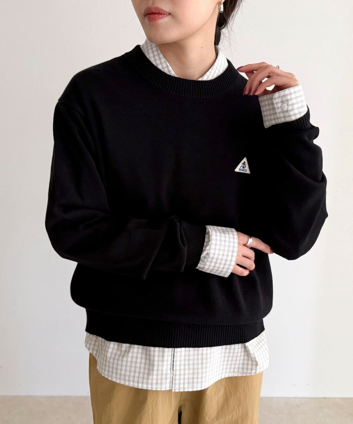 FREDY & GLOSTER(フレディ アンド グロスター) 【GEVACO/ゲバコ】コットンラウンドネックプルオーバー