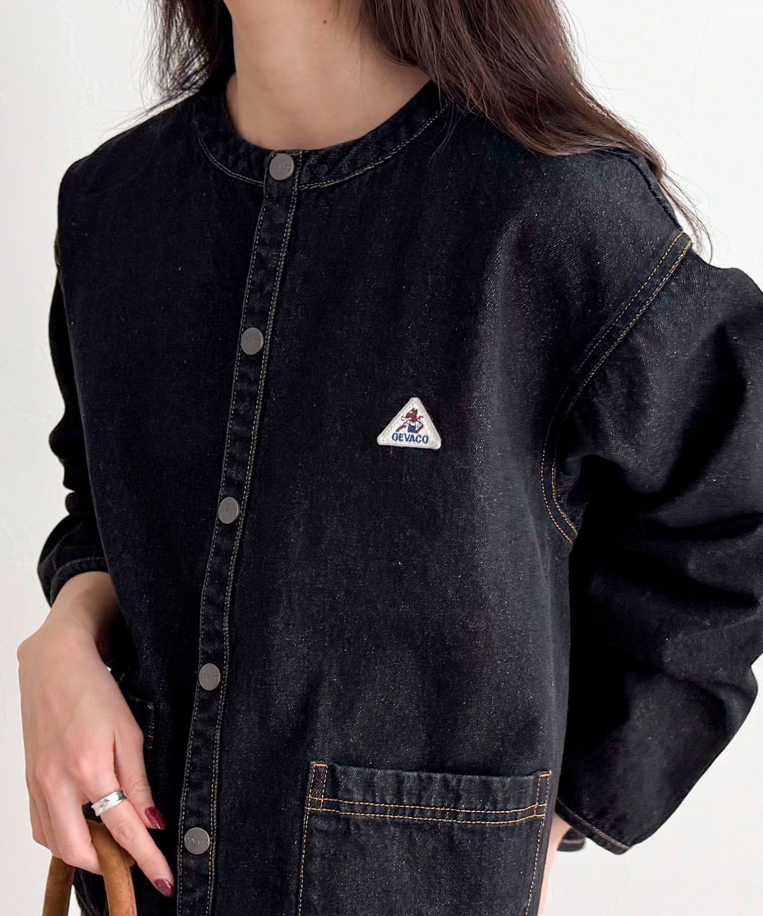 FREDY & GLOSTER(フレディ アンド グロスター) 【GEVACO/ゲバコ】ノーカラーデニムジャケット