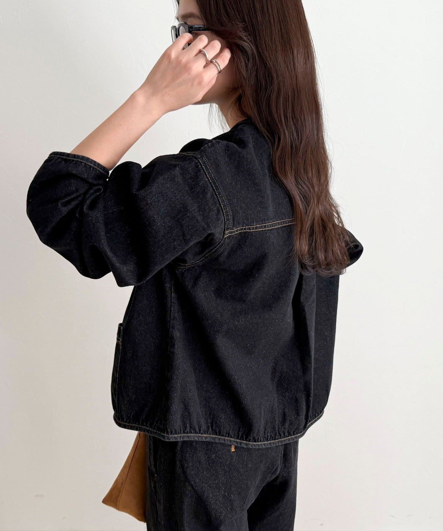 FREDY & GLOSTER(フレディ アンド グロスター) 【GEVACO/ゲバコ】ノーカラーデニムジャケット