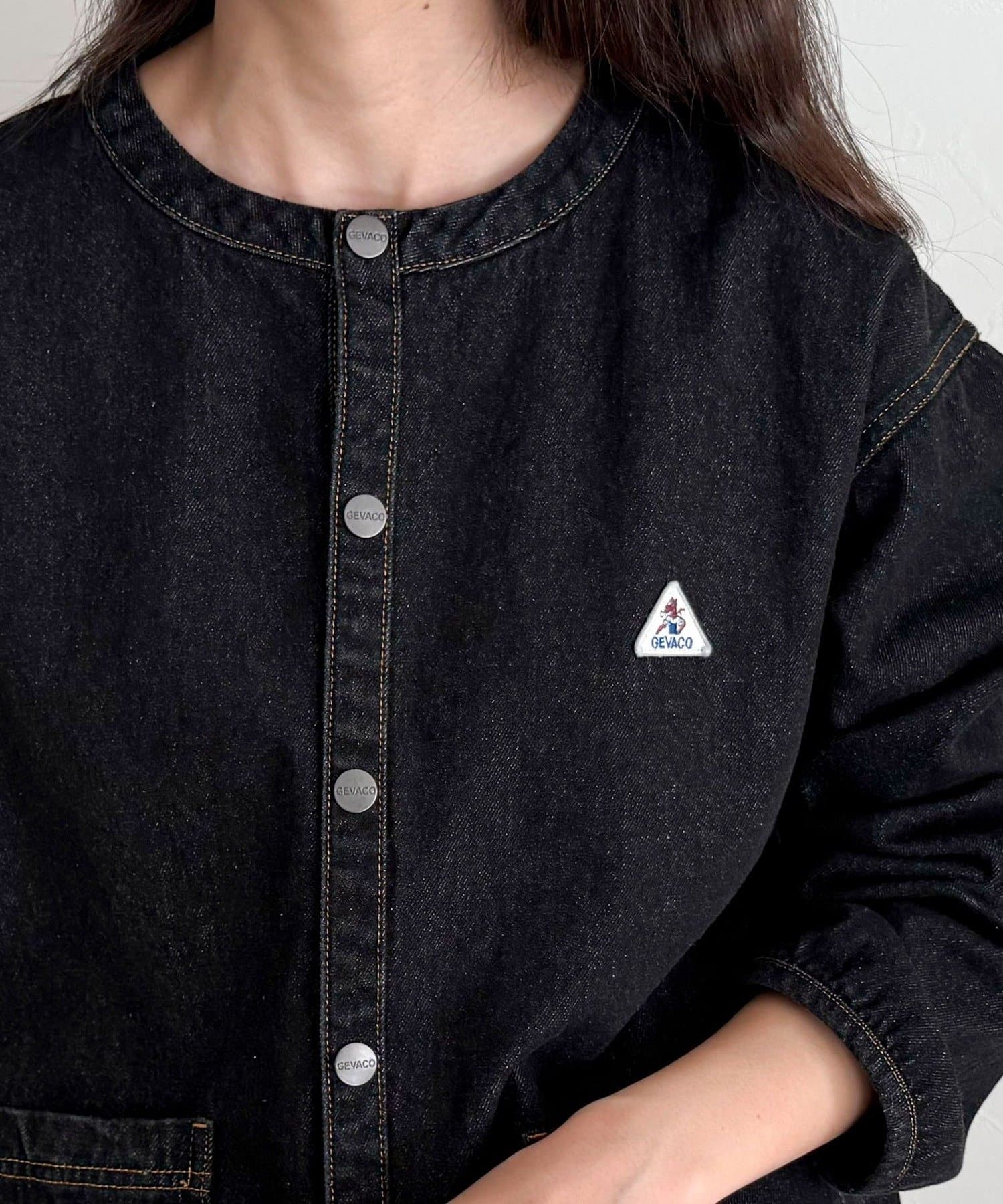 FREDY & GLOSTER(フレディ アンド グロスター) 【GEVACO/ゲバコ】ノーカラーデニムジャケット