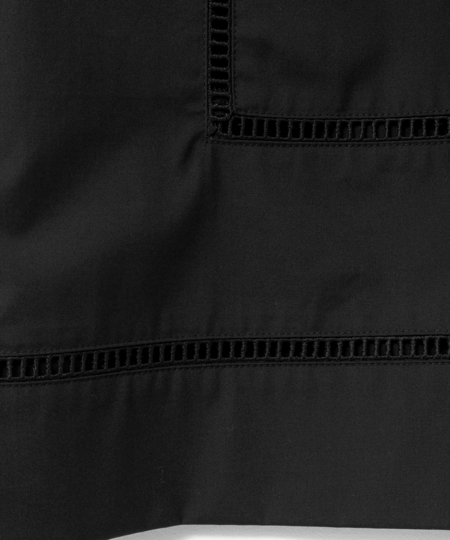 NOLLEY'S(ノーリーズ) ウォッシャブルはしごレース半袖ショートシャツ