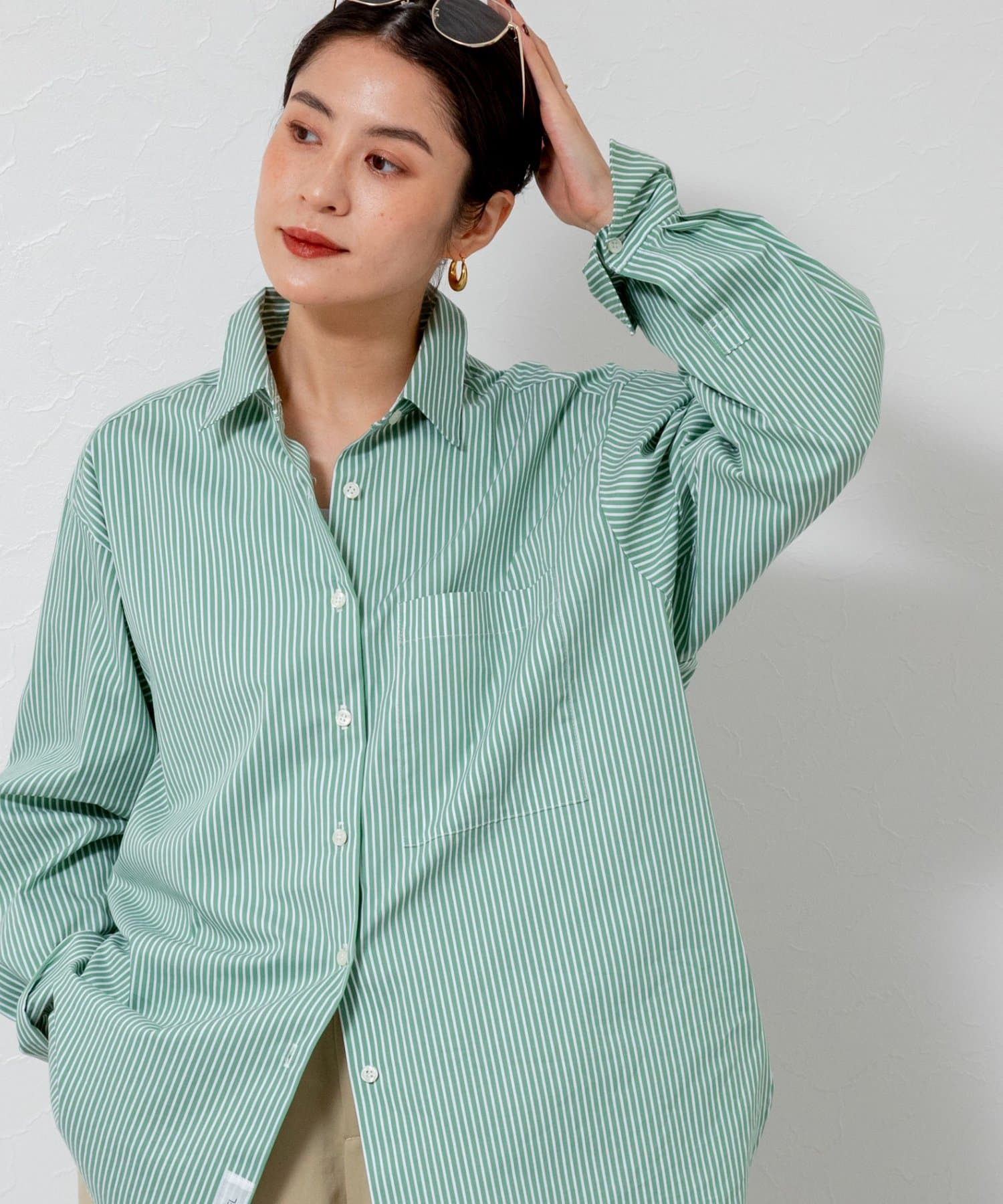 NOLLEY'S(ノーリーズ) 【MAQWEL/マクウェル】ウォッシャブルストライプシャツ