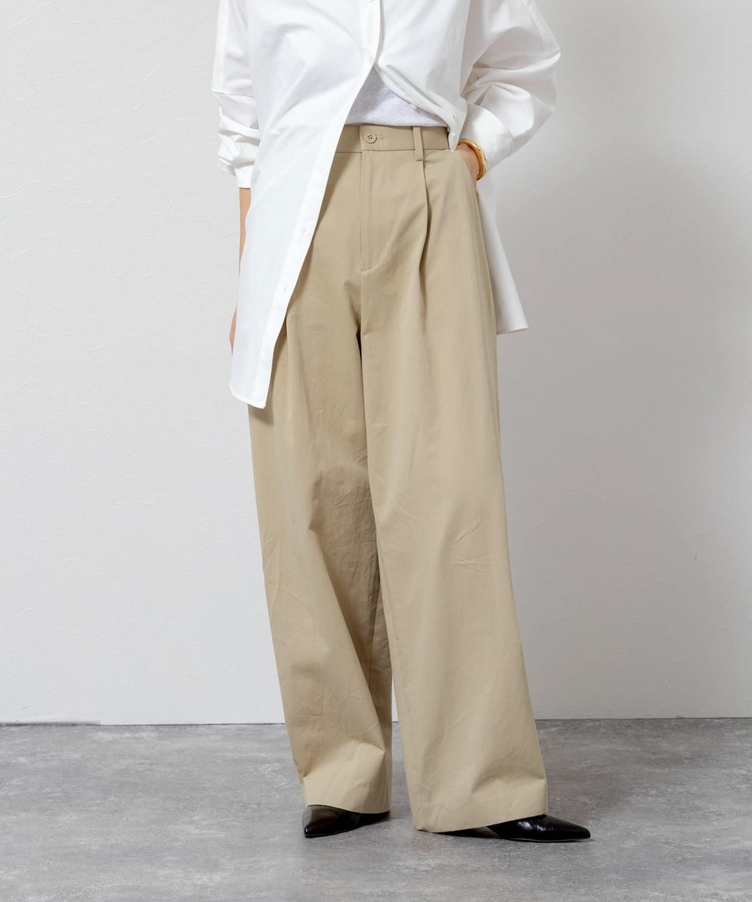 NOLLEY'S(ノーリーズ) 【MAQWEL/マクウェル】ウォッシャブルカーブチノパンツ