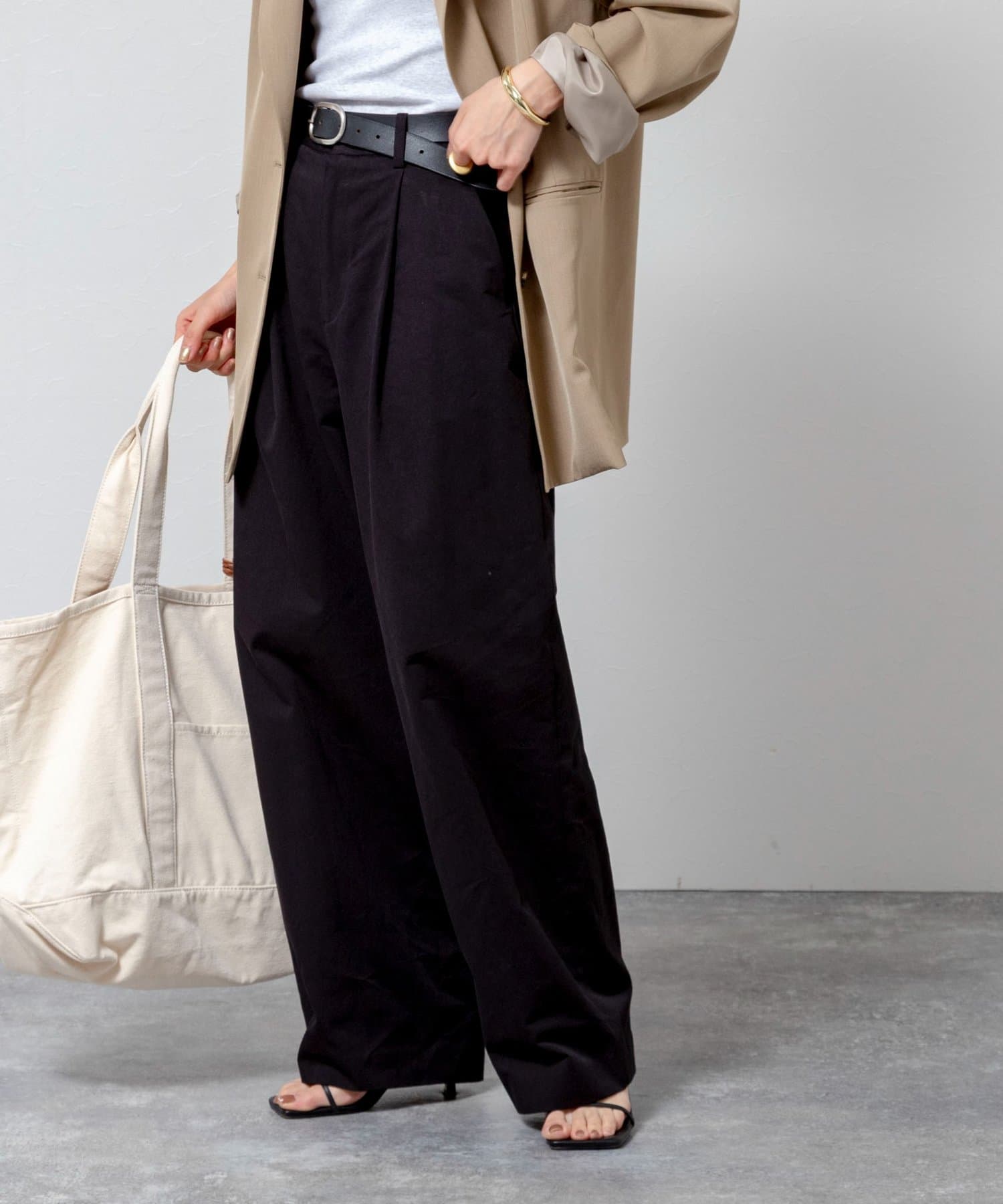 NOLLEY'S(ノーリーズ) 【MAQWEL/マクウェル】ウォッシャブルカーブチノパンツ