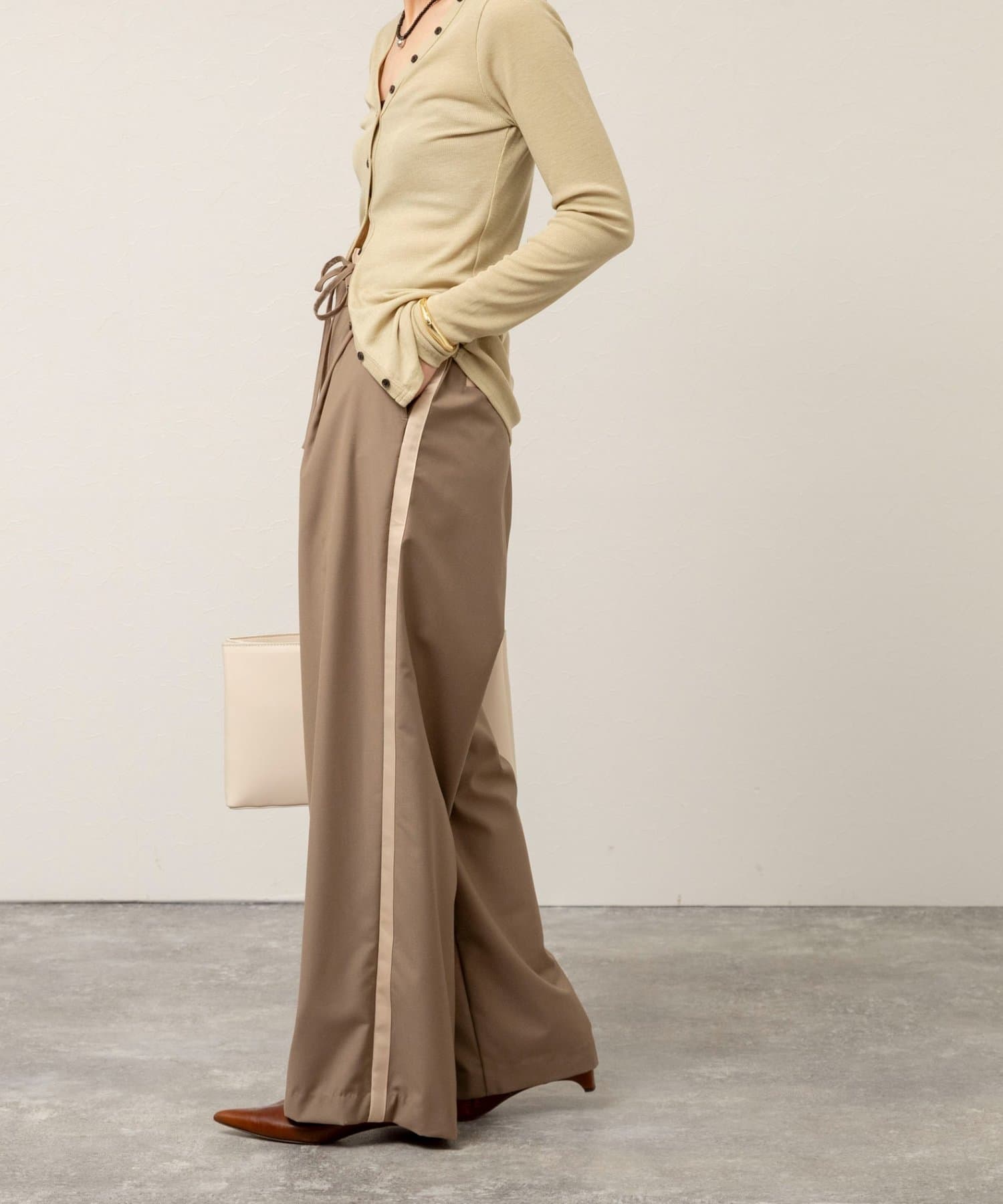 NOLLEY'S(ノーリーズ) 【MAQWEL/マクウェル】ウォッシャブルラインパンツ