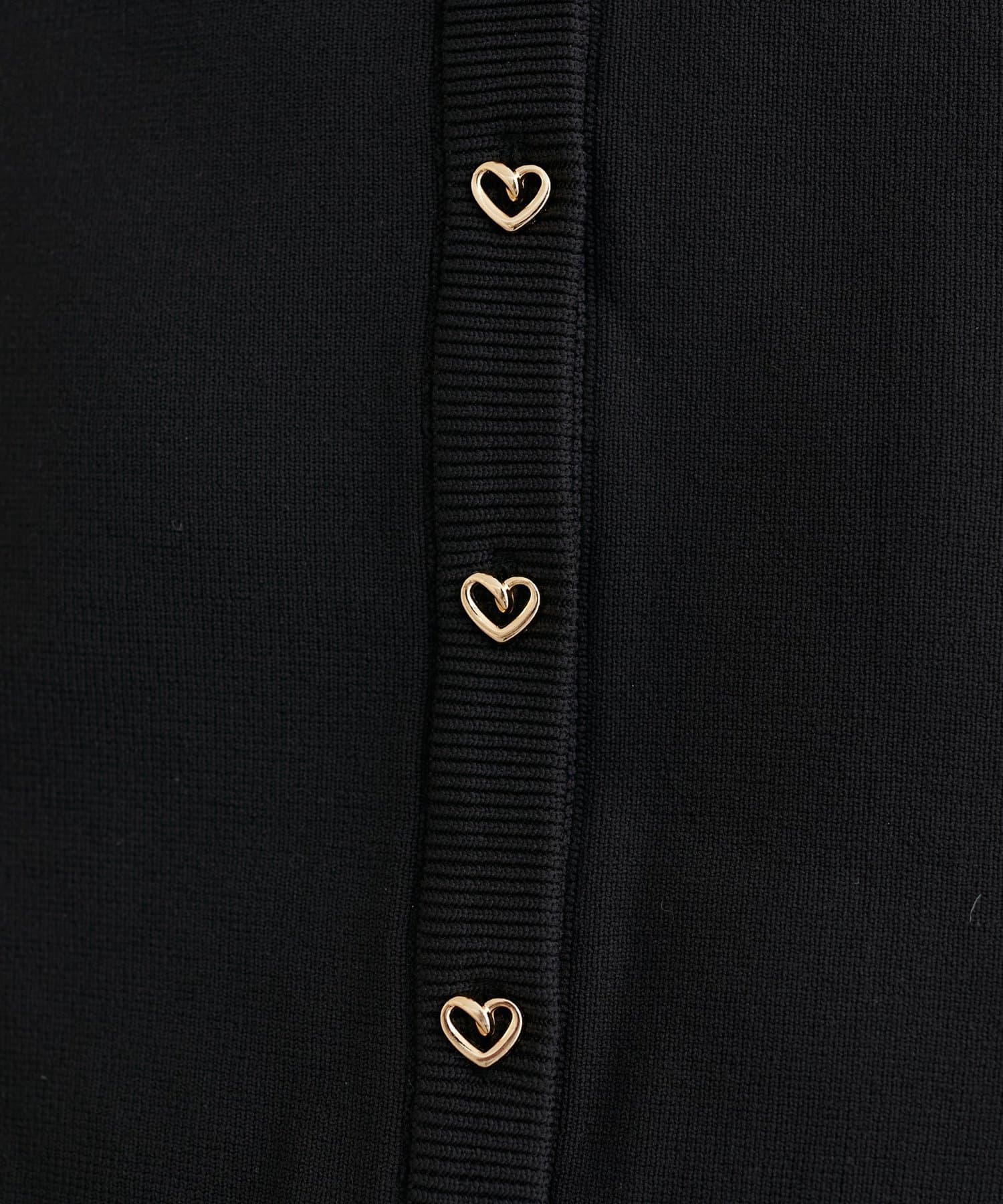 natural couture(ナチュラルクチュール) お家で洗えるちびハート釦カーディガン