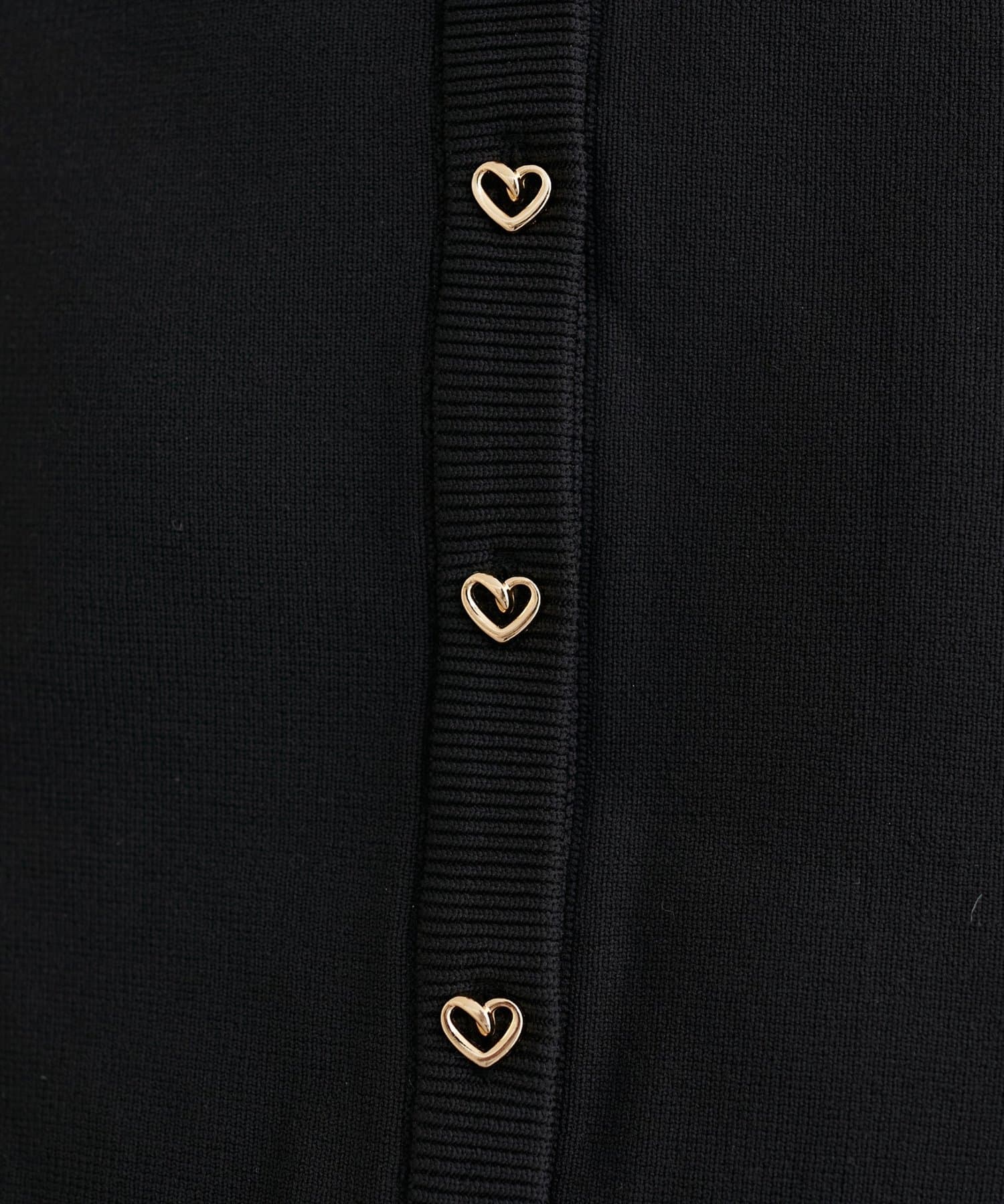 natural couture(ナチュラルクチュール) お家で洗えるちびハート釦カーディガン