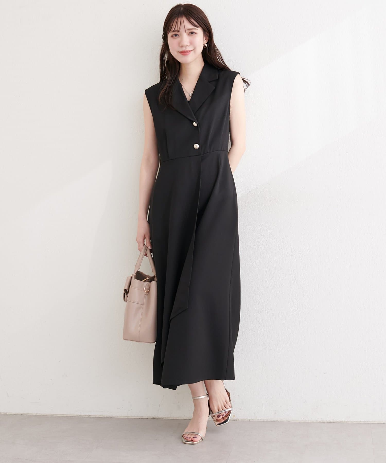 natural couture(ナチュラルクチュール) 金釦テーラーワンピース