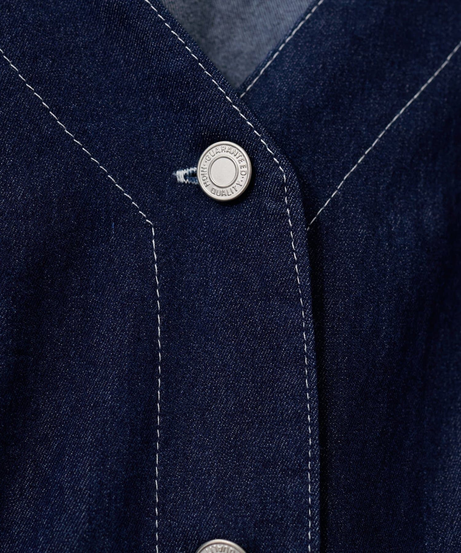 natural couture(ナチュラルクチュール) ストレッチデニムベルト付きワンピース