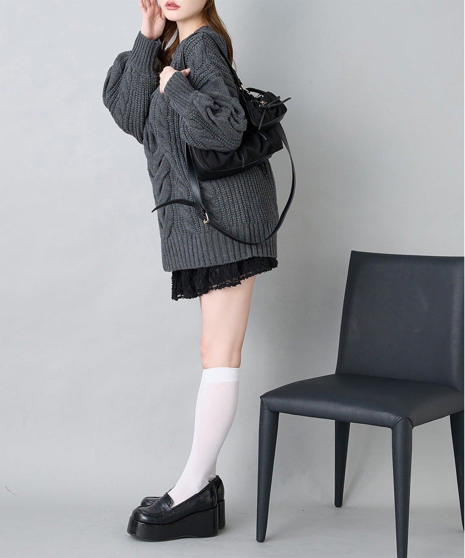 NICE CLAUP / OLIVE des OLIVE OUTLET(ナイスクラップ  / オリーブ デ オリーブ アウトレット) 【one after another】フリルミニスカート