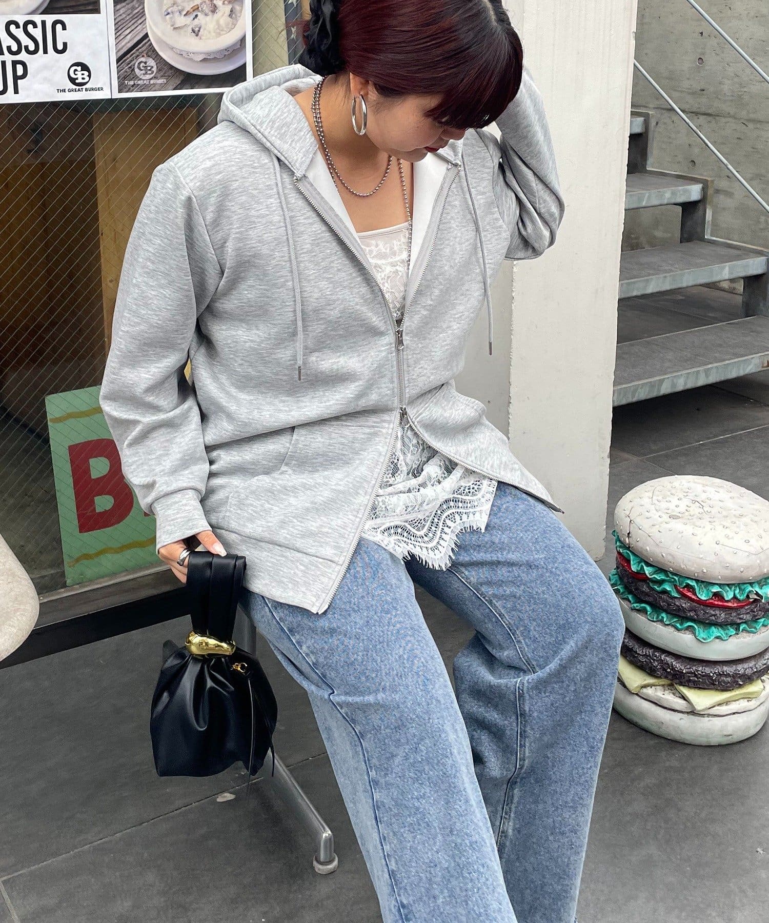 Remind me and forever(リマインドミーアンドフォーエバー) 【スズキPICKUP】【SETUP対応アイテム】Wジップパーカー