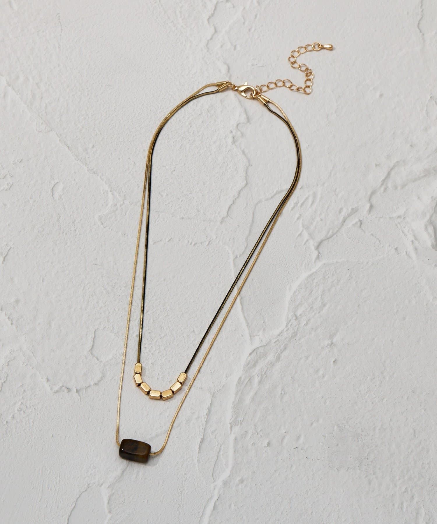 Lattice(ラティス) 【LesSignes】天然石風ネックレス