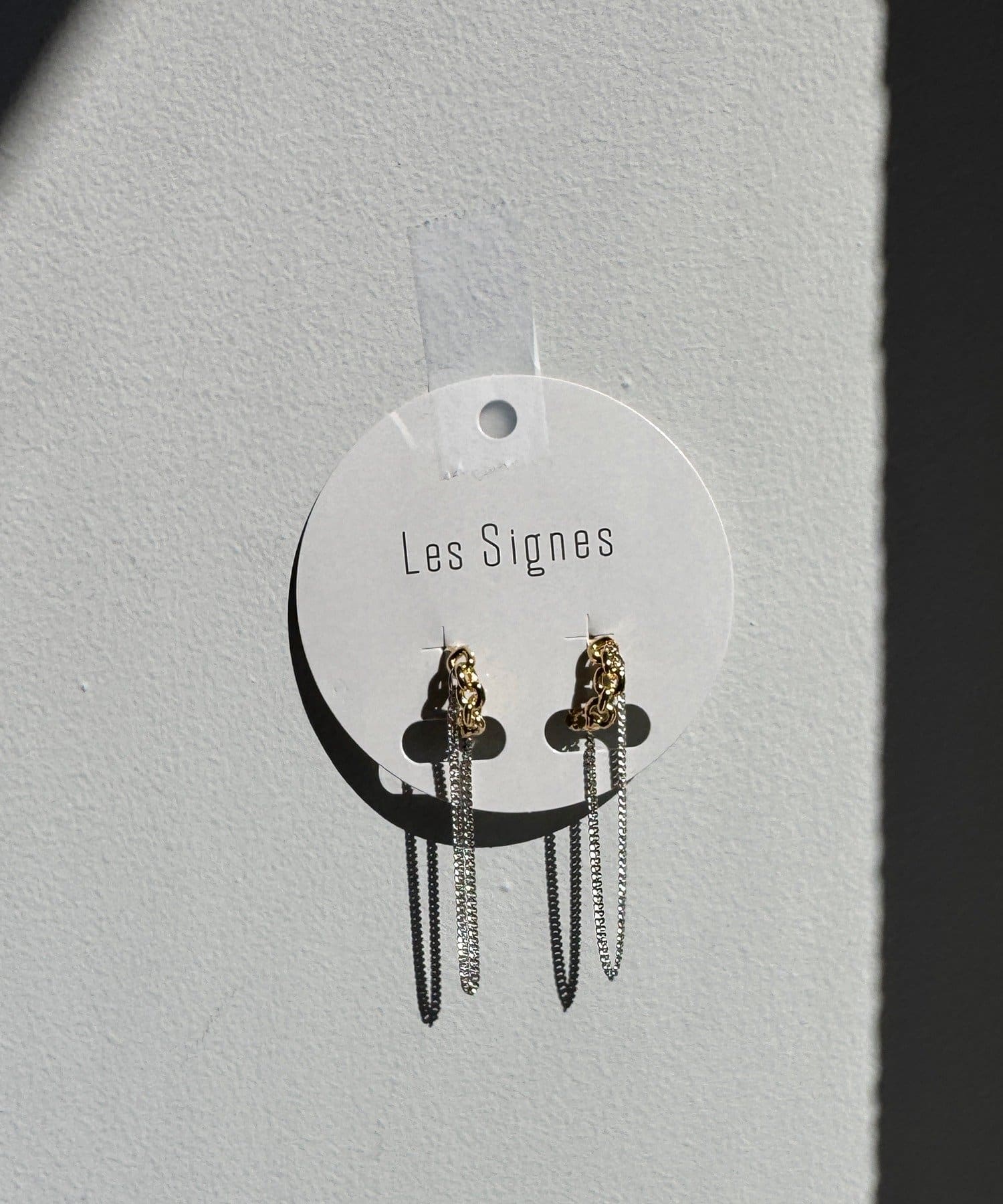 Lattice(ラティス) 【LesSignes】ワンタッチチェーンピアス