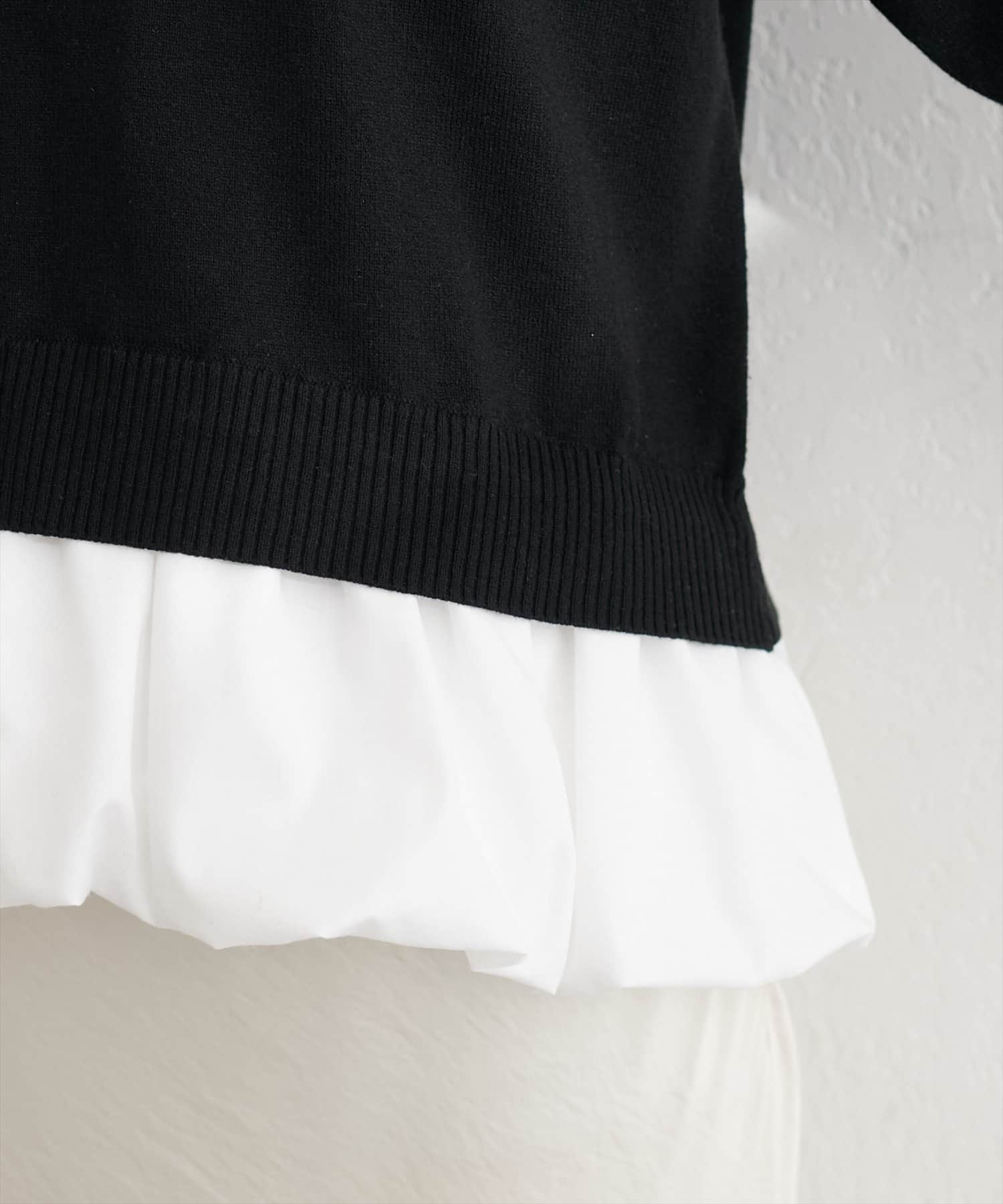 natural couture(ナチュラルクチュール) バルーンドッキングニット