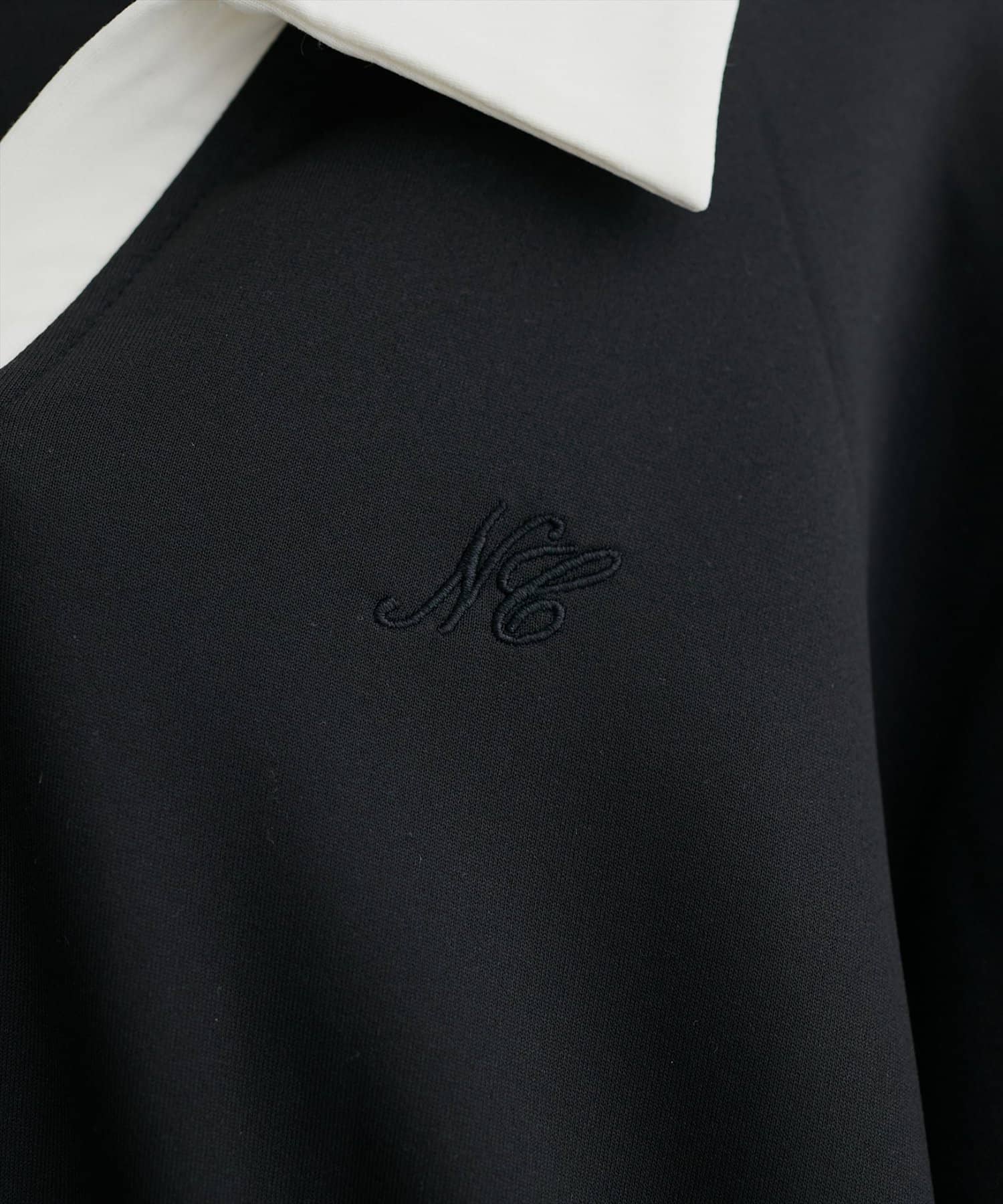 natural couture(ナチュラルクチュール) 衿付きスキッパー配色トップス