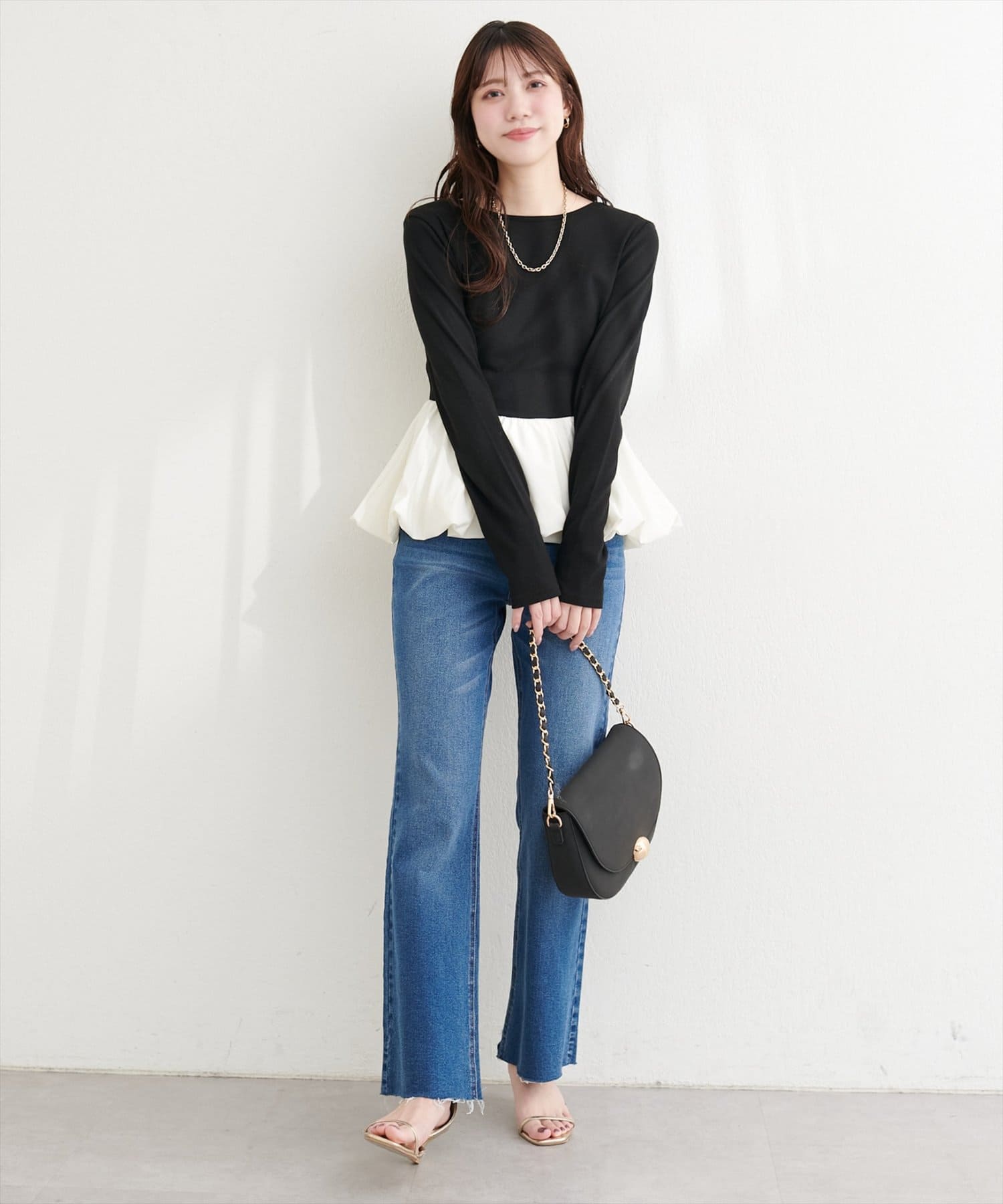 natural couture(ナチュラルクチュール) バルーンリブプルオーバー