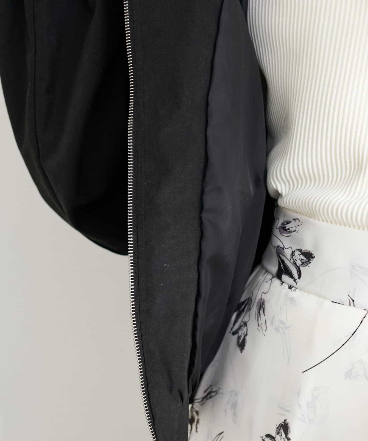 natural couture(ナチュラルクチュール) フード付きショートマンパ