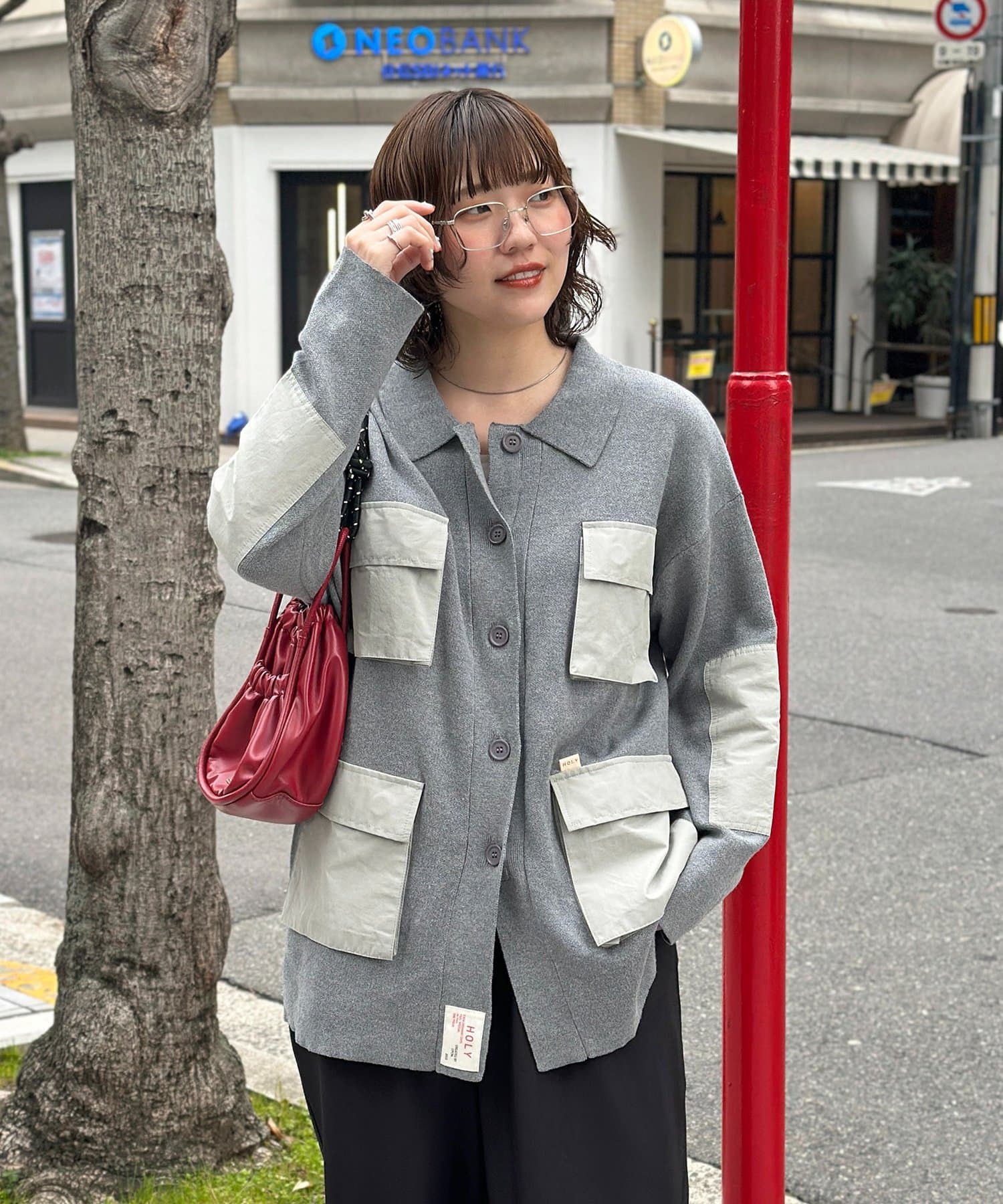 CPCM(シーピーシーエム) 【HIJIRI’s企画】ニットミリタリーシャツ