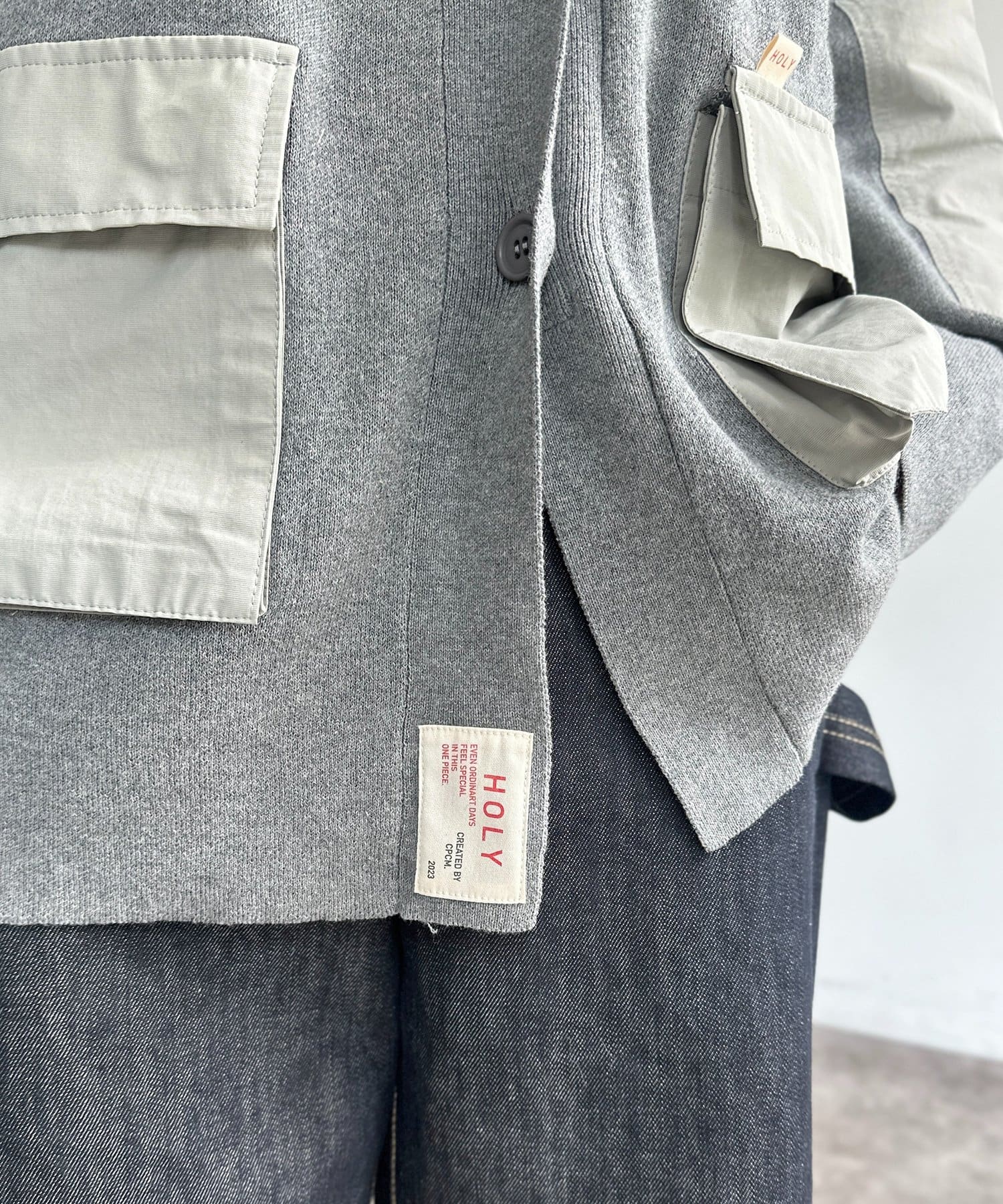 CPCM(シーピーシーエム) 【HIJIRI’s企画】ニットミリタリーシャツ